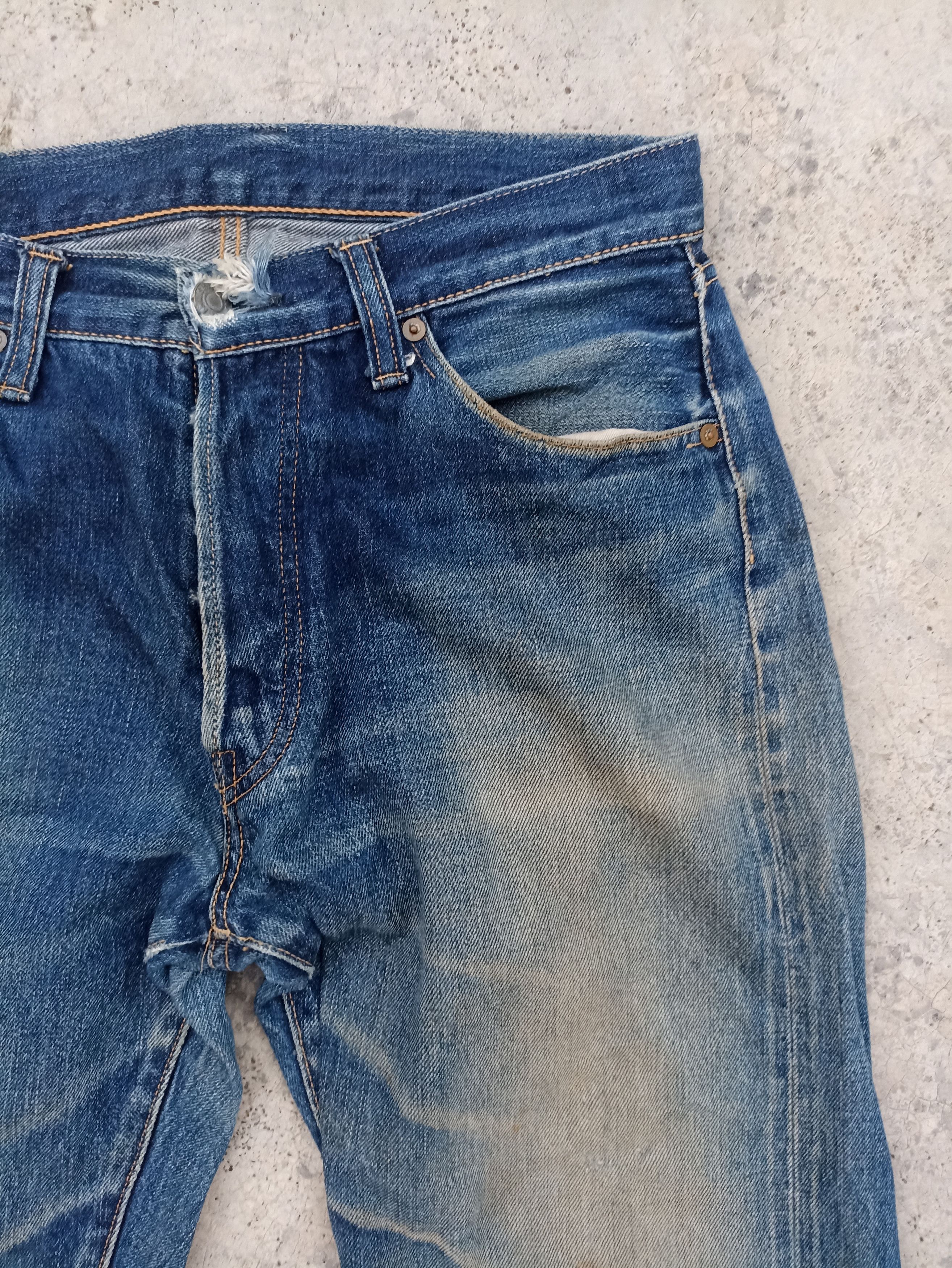 Denime Vintage Denime Jeans Distressed Mud washed Faded jeans Japan Size US 30 / EU 46 - 7 Thumbnail