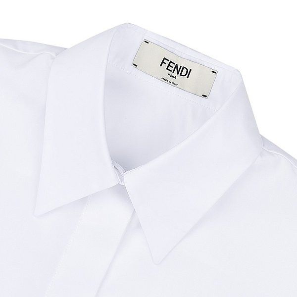Fendi o1w1db10325 FS8063 Shirt in White Size S / US 4 / IT 40 - 5 Thumbnail