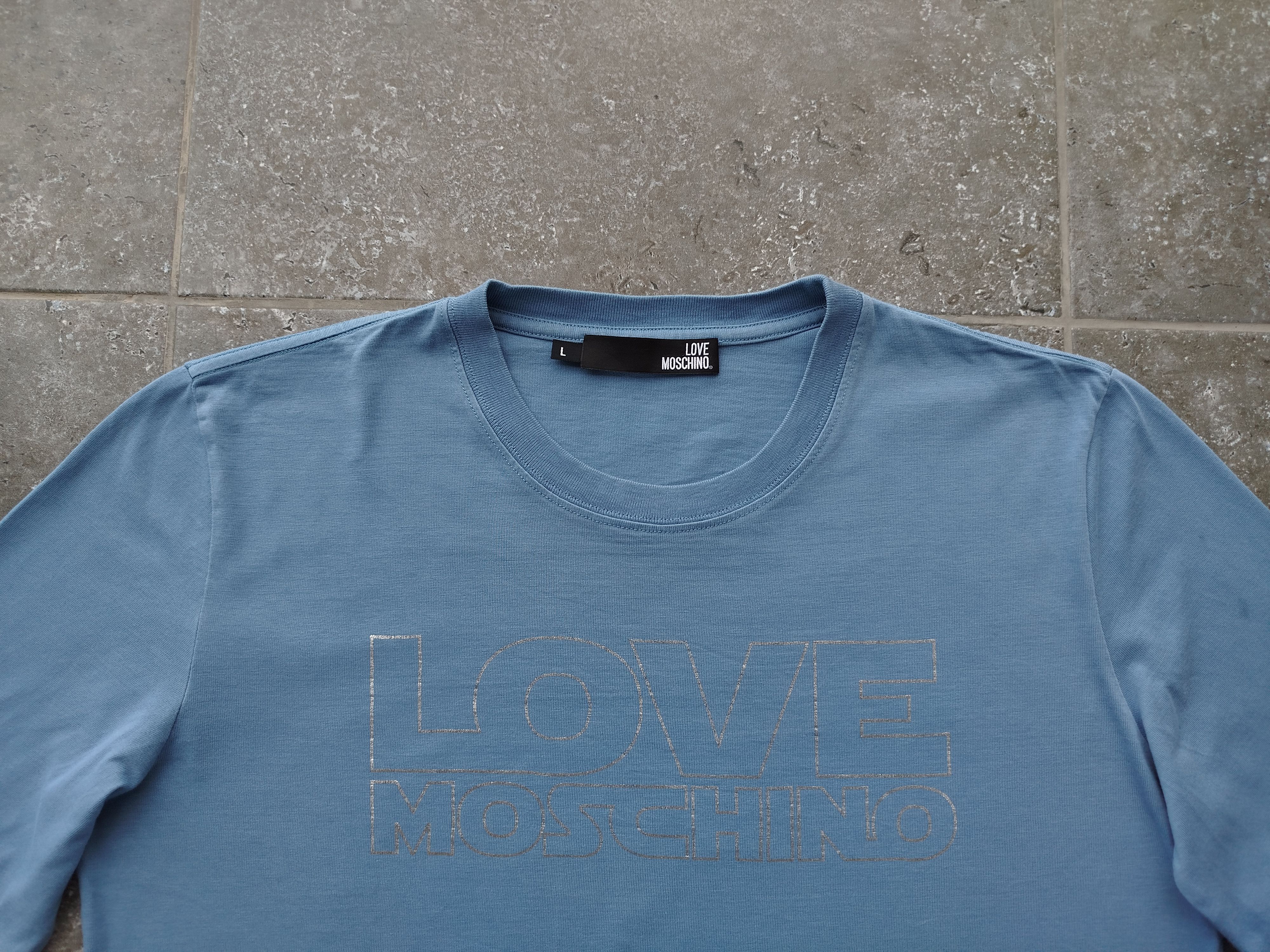 Moschino Love Moschino T-Shirt Long Sleeve Crew Neck Cotton Size L Size US L / EU 52-54 / 3 - 5 Thumbnail