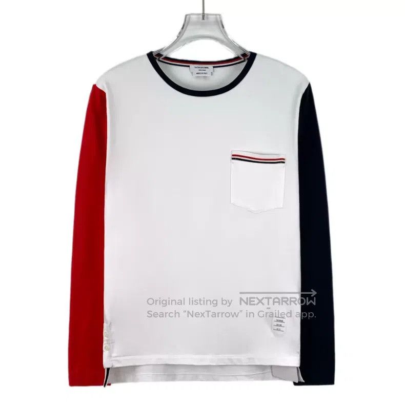 Thom Browne Thom Browne size 00 Red, White, and Blue Striped Cotton Lon Size US XS / EU 42 / 0 - 1 Thumbnail