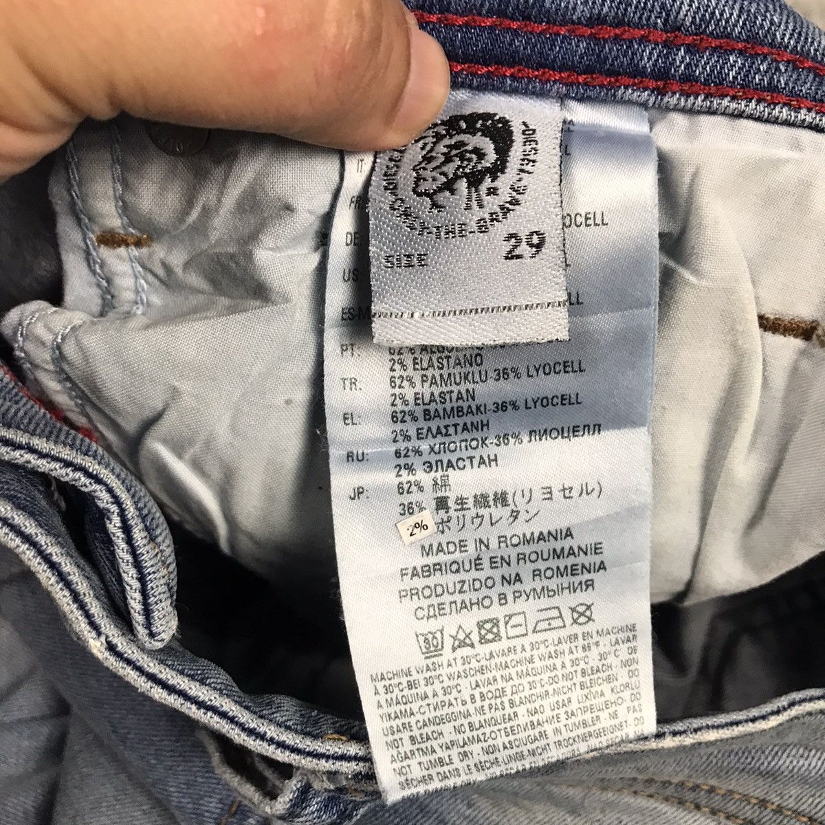 Diesel SLIM DIESEL DISTRESSED JEANS PANTS Size US 30 / EU 46 - 18 Thumbnail