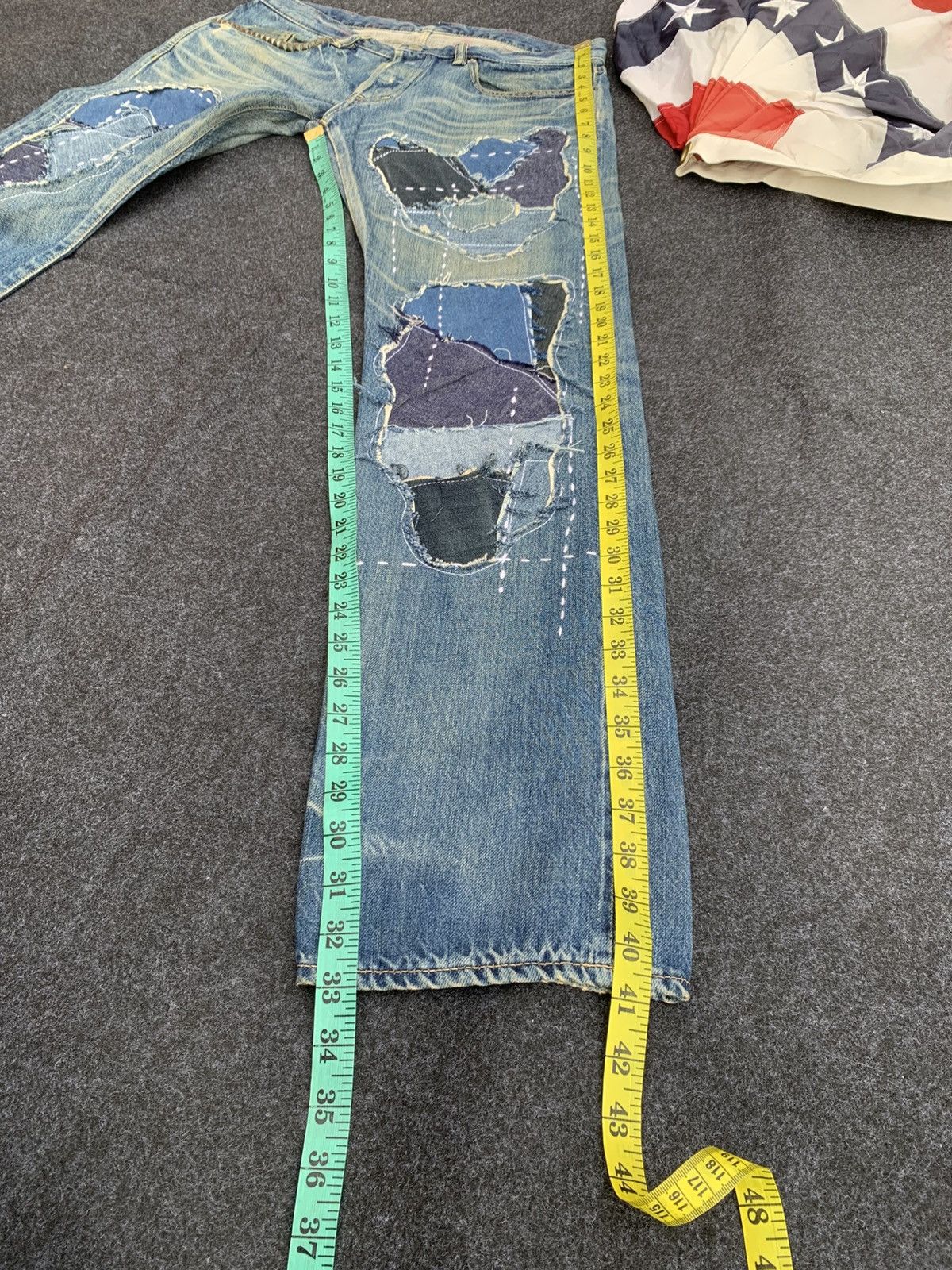 Hysteric Glamour Vintage Hysteric Glamour Patchwork Denim –Made in Japan 🇯🇵 Size US 32 / EU 48 - 9 Thumbnail