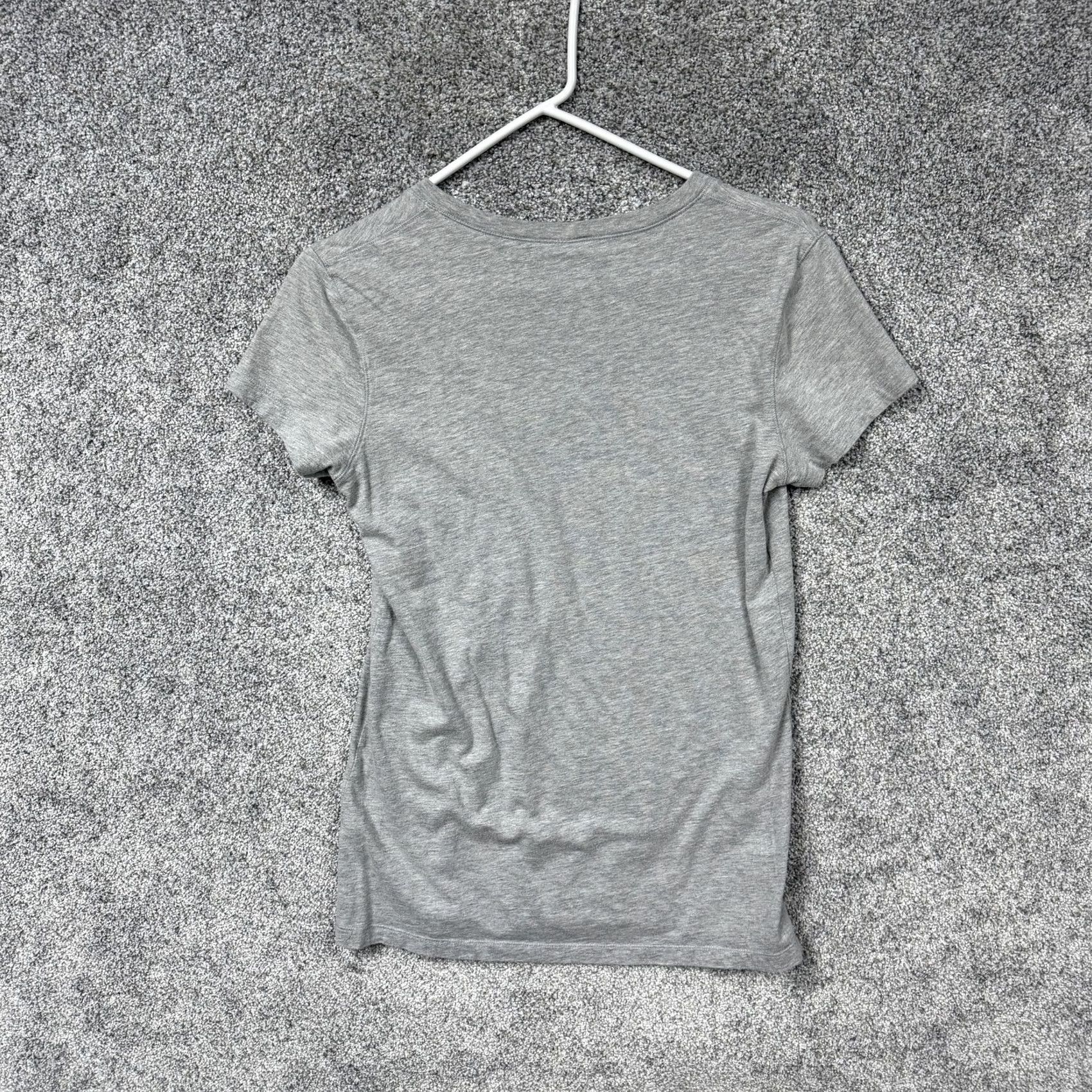 Bell Bella Yuengling Beer Graphic V-Neck T-Shirt L Women Gray Heathered Jersey Short Sleeve Casual 185th Anniversary Licorice/USA Theme Size L / US 10 / IT 46 - 7 Thumbnail