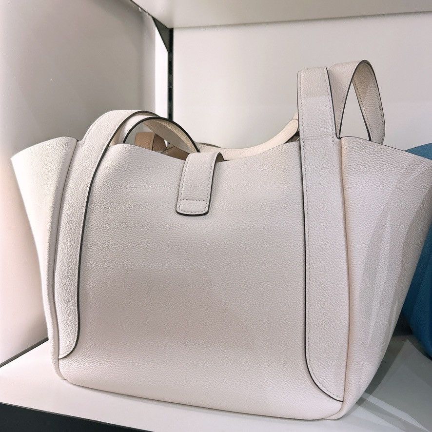 Coach Hadley Turnlock Tote Bag CAL17 Gold/Chalk Size ONE SIZE - 3 Thumbnail