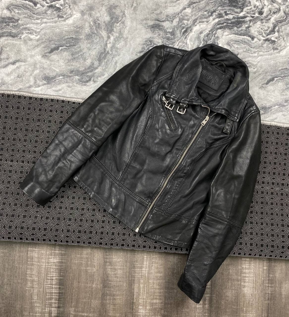 Allsaints AllSaints Belvedere Biker Leather Jacket Size XS / US 0-2 / IT 36-38 - 1 Thumbnail
