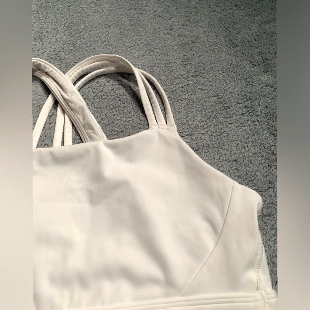 Athleta Athleta White Sports Bra Size ONE SIZE - 3 Thumbnail