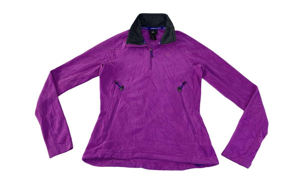 Adidas Adidas Outdoor Fleece Jacket Half Zip Big Front Pocket Size M / US 6-8 / IT 42-44 - 1 Thumbnail