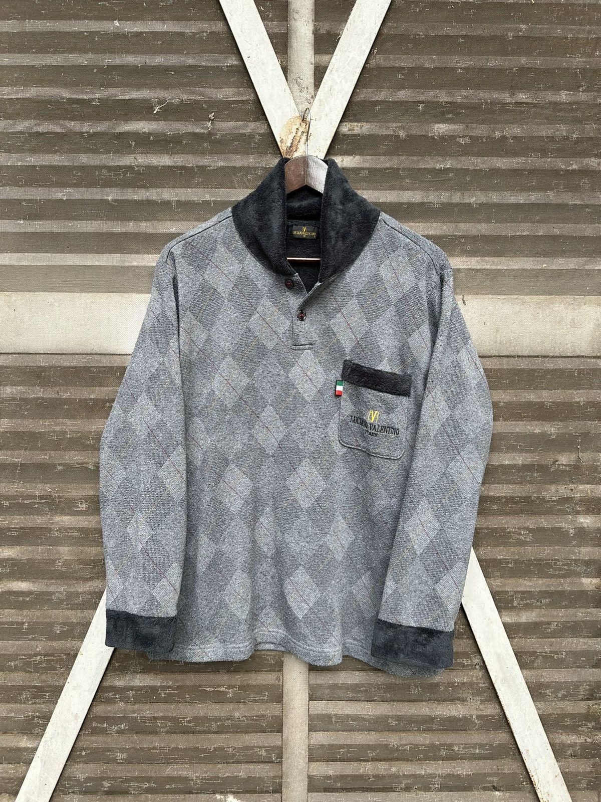Valentino 👹Vintage Luciano Valentino Furr Collar Long Sleeves Shirt Size US M / EU 48-50 / 2 - 3 Thumbnail