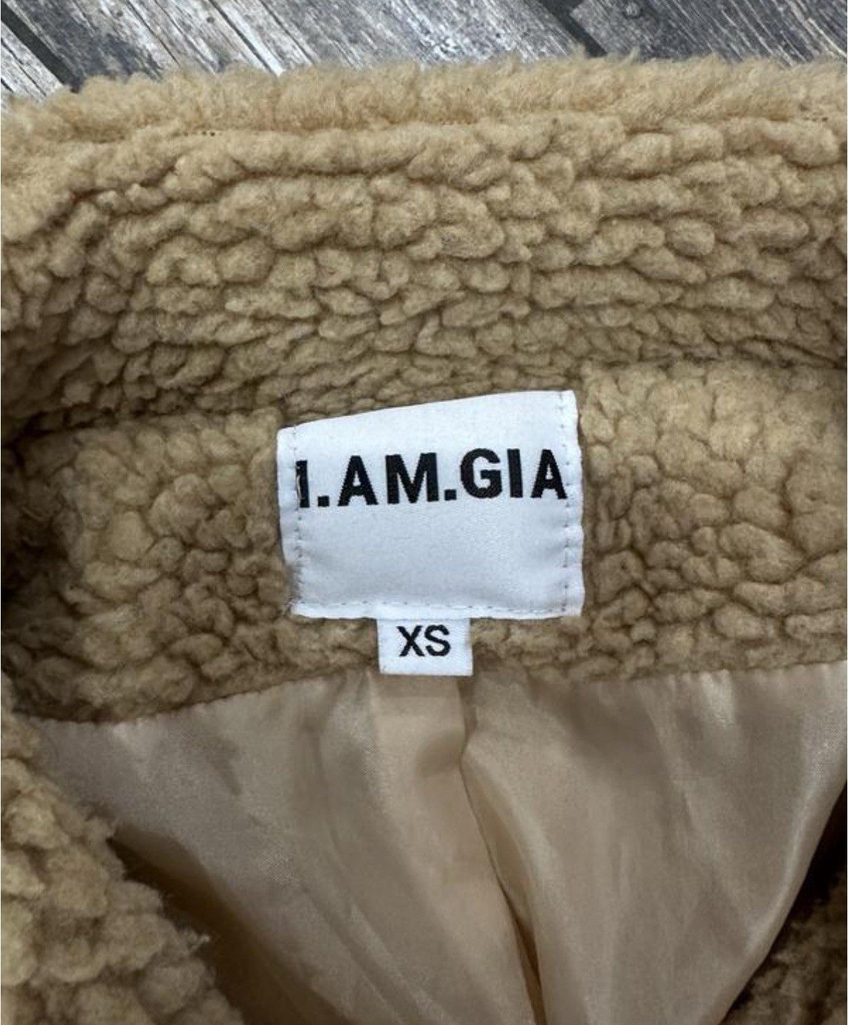 I.AM.GIA I am Gia Faux Fur Teddy Jacket Beige Size XS Size XS / US 0-2 / IT 36-38 - 8 Thumbnail