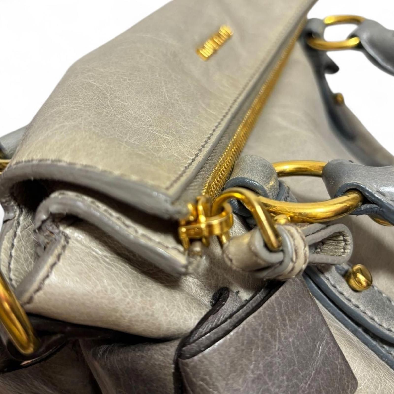 Miu Miu Miu Miu - Leather Bow Detail Handbag Size ONE SIZE - 5 Thumbnail