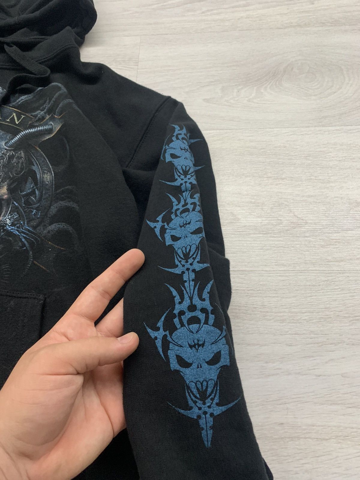 Band Tees × Meals Vintage spiral skull hoodie rock band Size US XXL / EU 58 / 5 - 7 Thumbnail