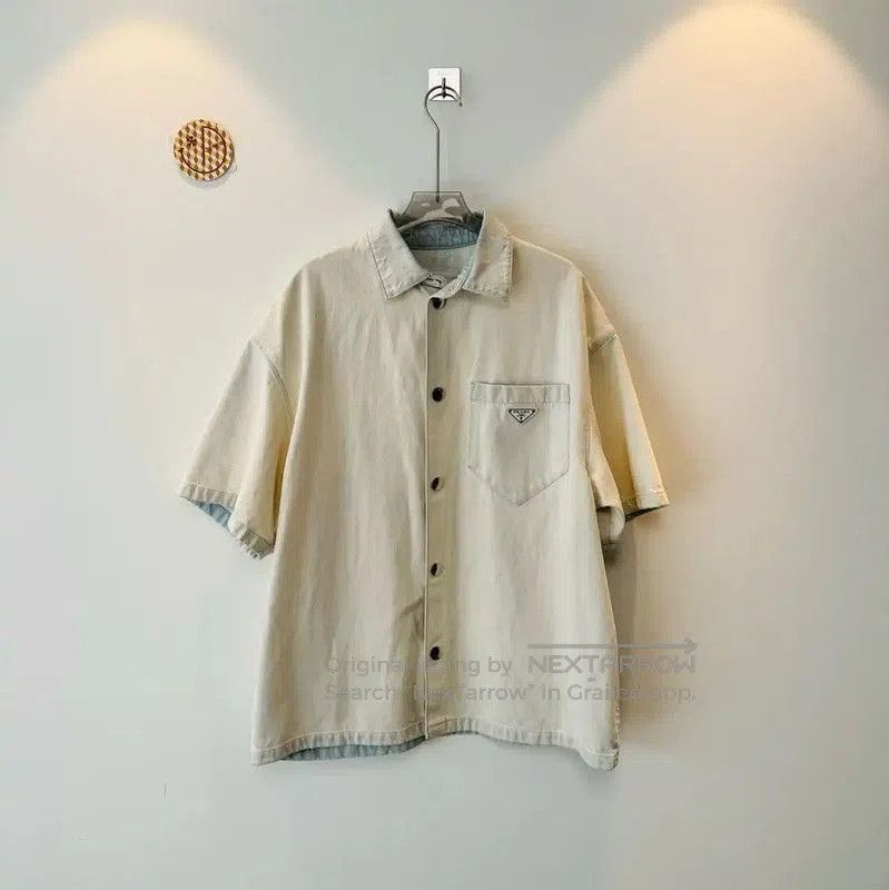 Prada Prada Beige Denim Short. Size US S / EU 44-46 / 1 - 1 Thumbnail