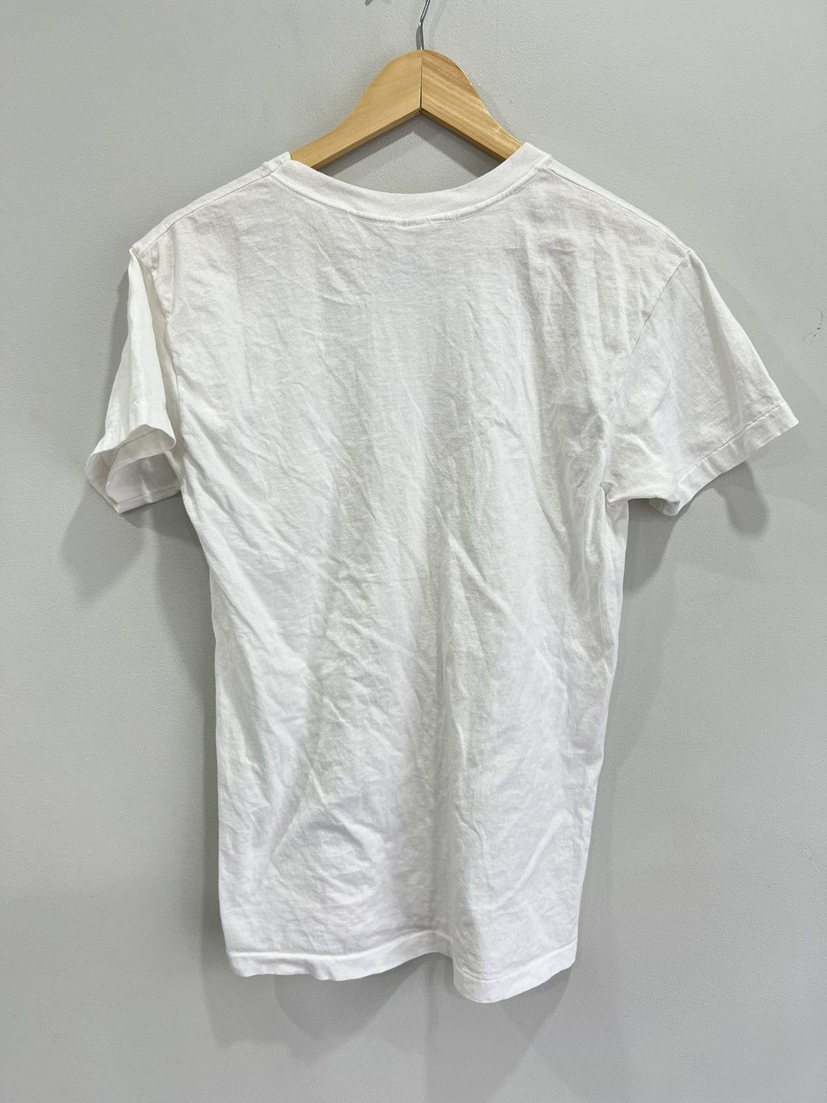 Vintage Vintage 90s Blank Tee Shirt single stitched Size US M / EU 48-50 / 2 - 2 Thumbnail