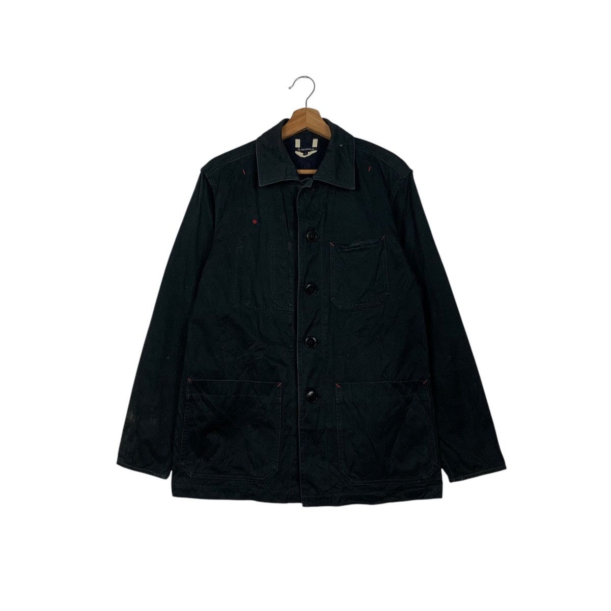 Japanese Brand R.NEWBOLD Button Casual Jacket Three Pockets #2121-C93 Size US L / EU 52-54 / 3 - 1 Thumbnail