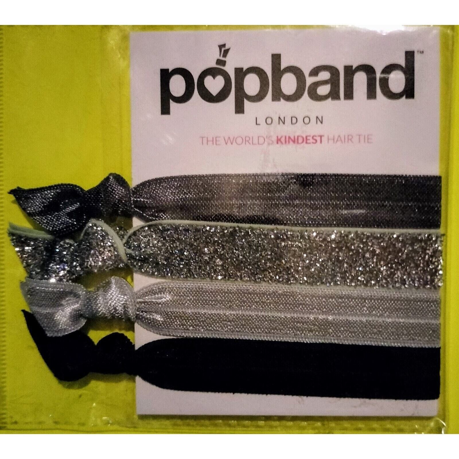 Other Popband Silver Gray Lace Shiny Glitter Hair Tie Accessories Size ONE SIZE - 4 Thumbnail