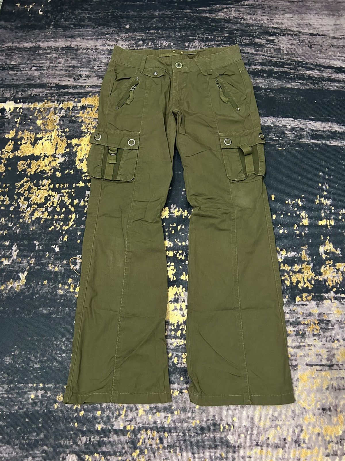 Japanese Brand Sweet Camel Cargo 3D Pocket Pants Size US 29 - 2 Thumbnail
