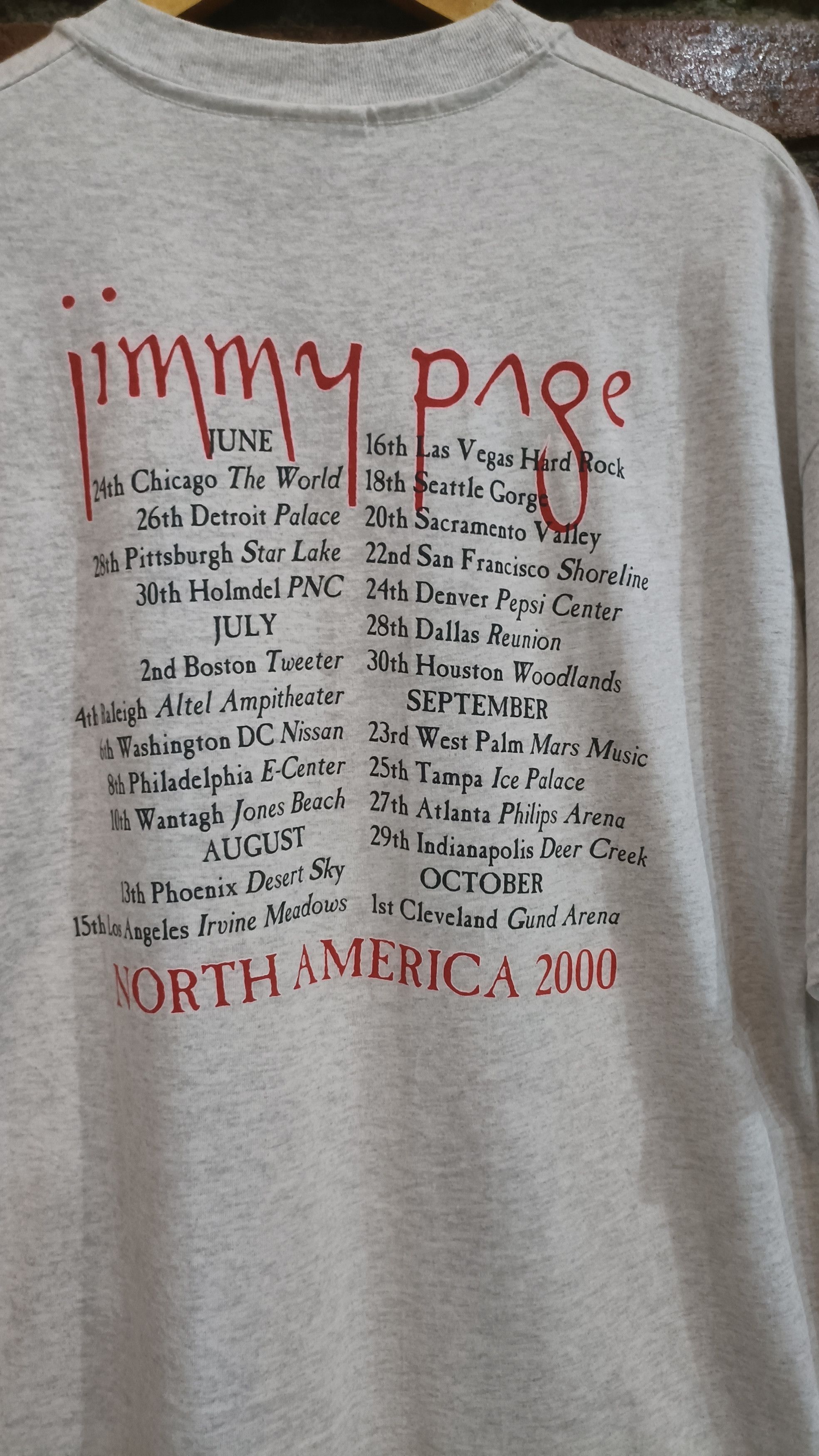 Led Zeppelin × Vintage Vtg 00's zoso Jimmy page tour Size US XL / EU 56 / 4 - 2 Thumbnail