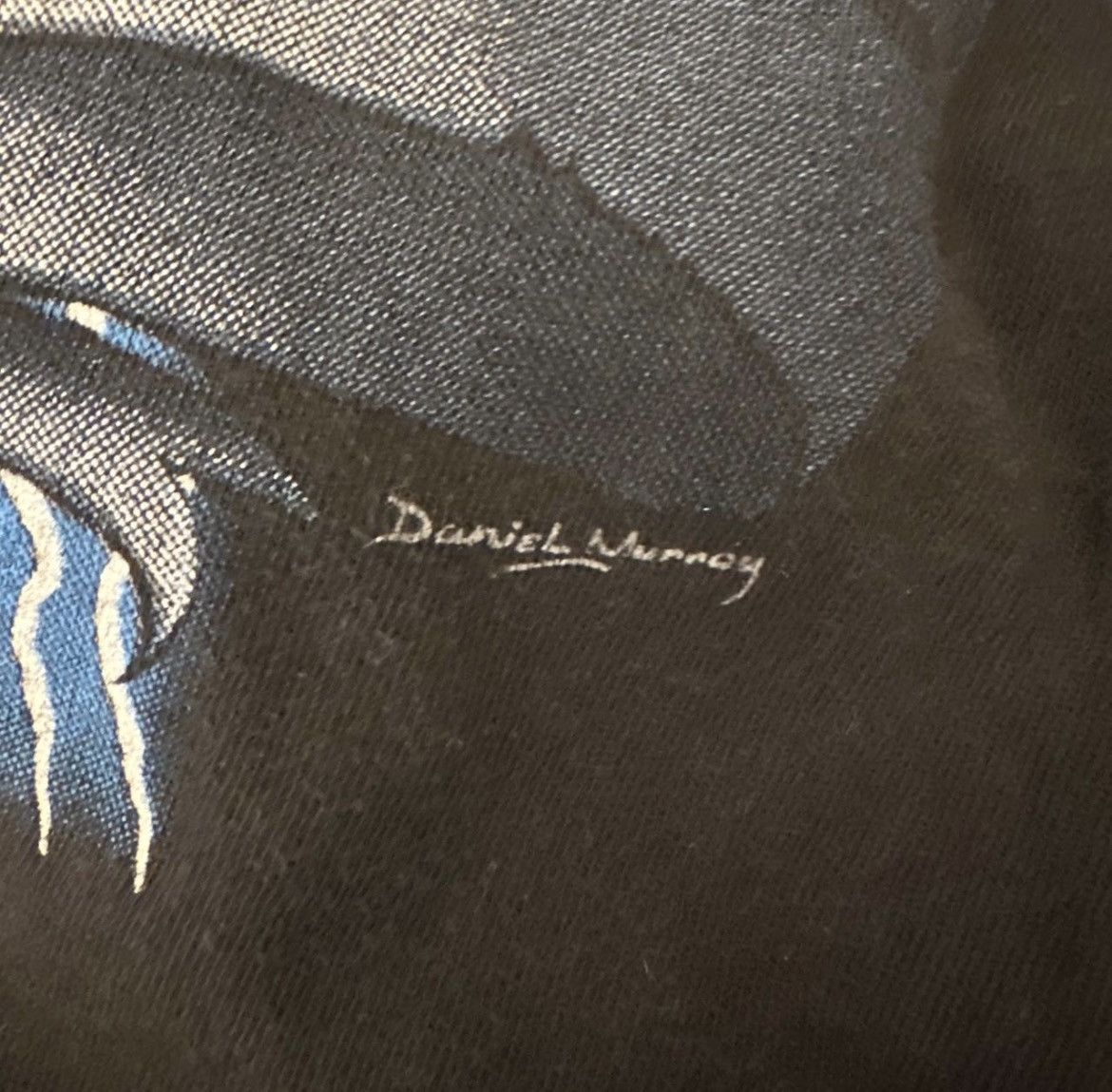 Vintage Vintage 90s American Thunder Signed Danial Murray Wolf Tee Size US L / EU 52-54 / 3 - 3 Thumbnail