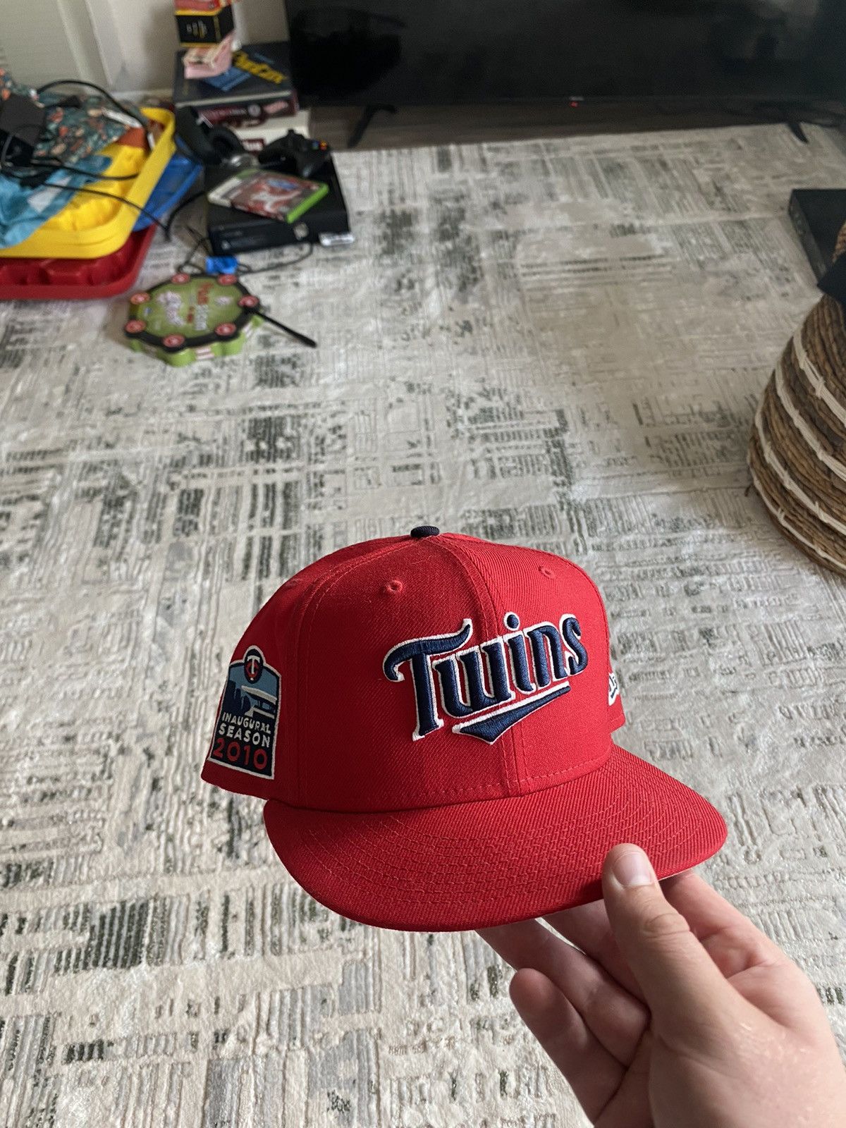 New Era New Era - Minnesota Twins Script Hat Red - Size 7 1/2 Size ONE SIZE - 1 Thumbnail