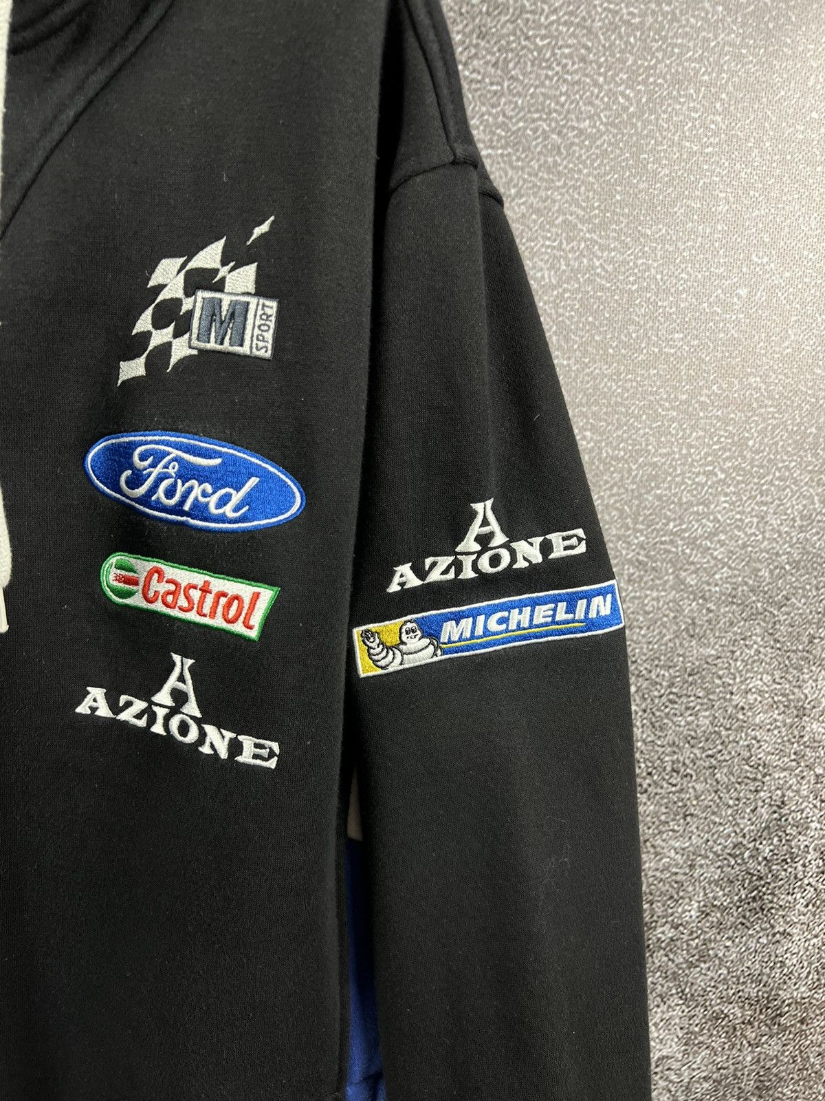 Ford × Formula 1 × NASCAR Ford x Castrol x Michelin vintage racing zip hoodie patch Size US L / EU 52-54 / 3 - 7 Thumbnail