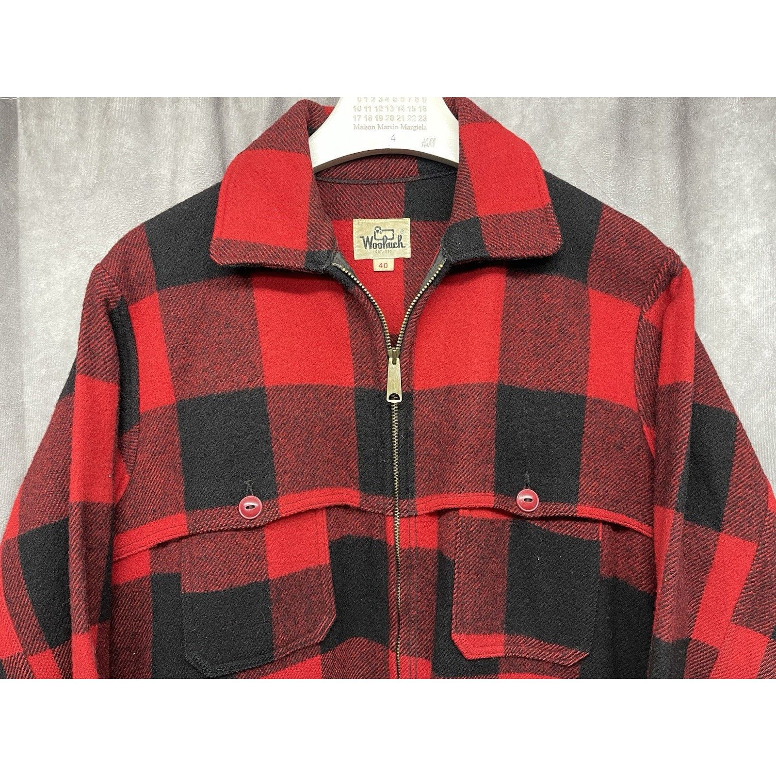 Other VINTAGE 1950S WOOLRICH BUFFALO PLAID WOOL ZIP MACKINAW HUNTI Size US XXS / EU 40 - 3 Thumbnail