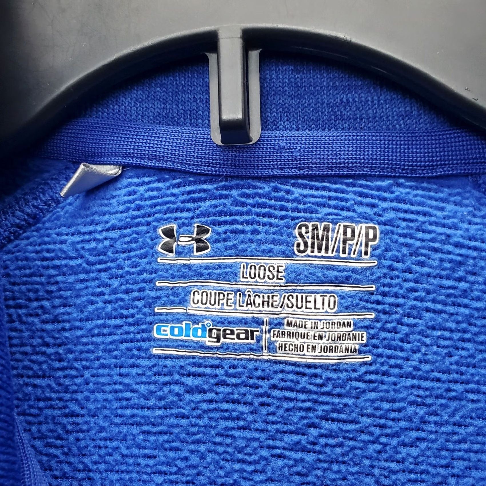 Under Armour Under Armour Sweatshirt Mens S Blue Mock Neck Ribbed Cuff & Hem 1/4 Zip Pullover Size US S / EU 44-46 / 1 - 7 Thumbnail