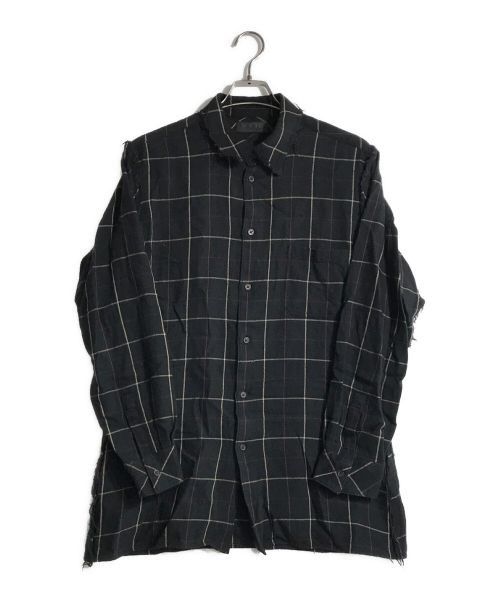 image of Yohji Yamamoto S'yte Tsugihagi Shirt in Black, Men's (Size XL)