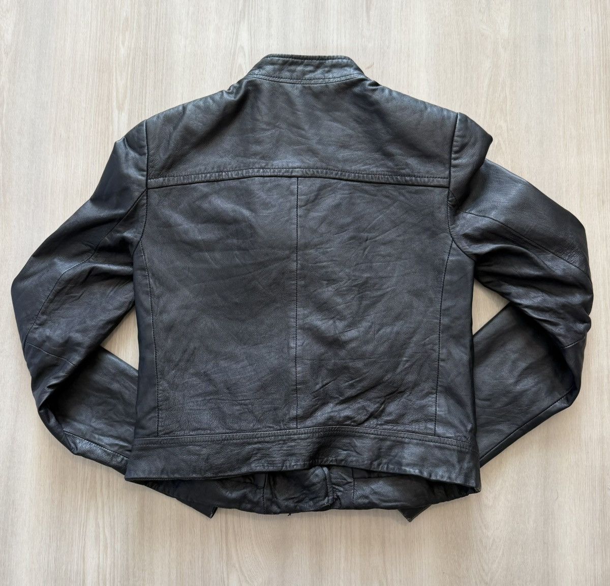 Michael Kors Michael Kors Lambskin Leather Moto Cafe Racer Jacket Sz XS Size XS / US 0-2 / IT 36-38 - 8 Thumbnail
