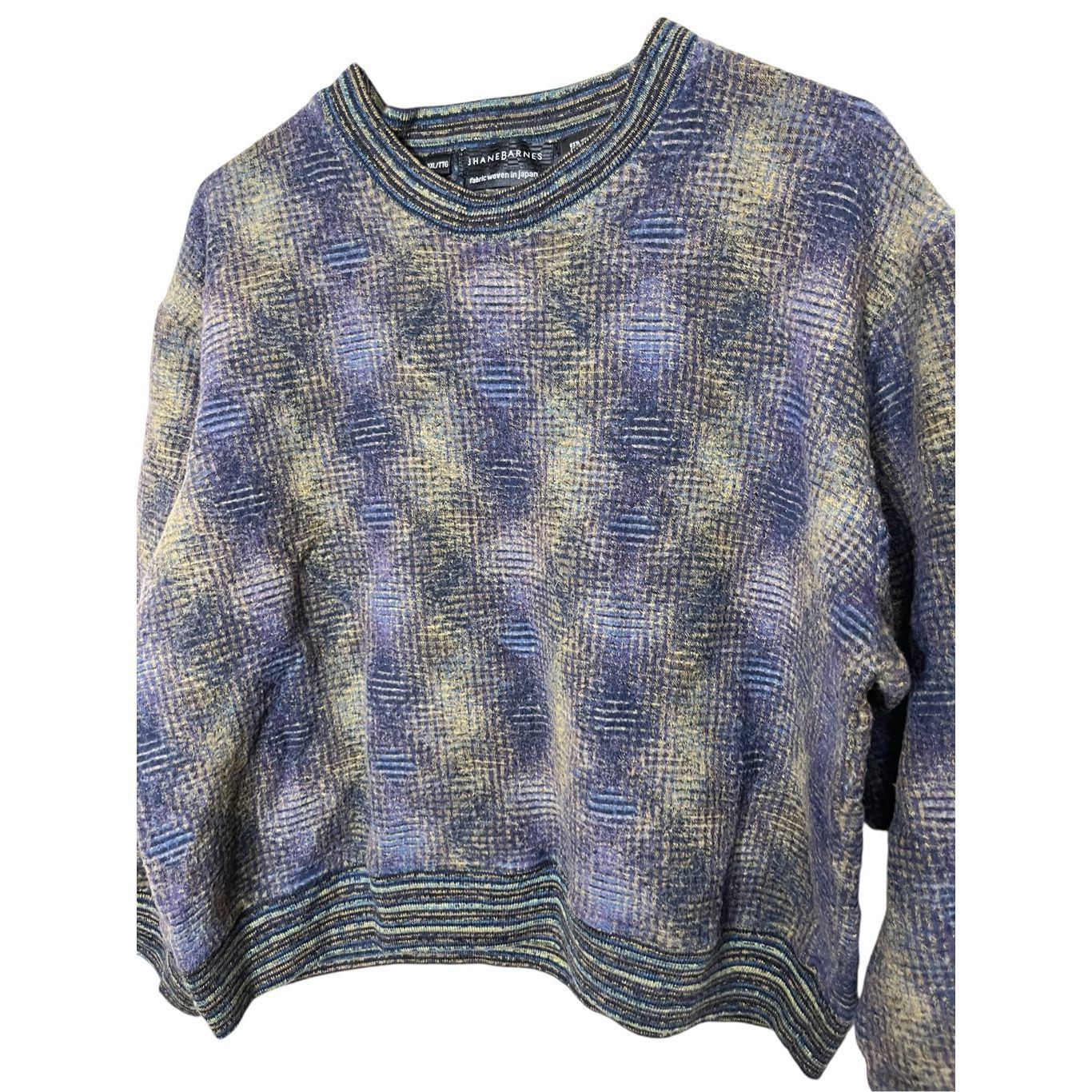 Jhane Barnes Vintage Jhane Barnes Wool Blend Geometric Sweater Women’s Si Size XXL / US 16-18 / IT 52-54 - 2 Thumbnail