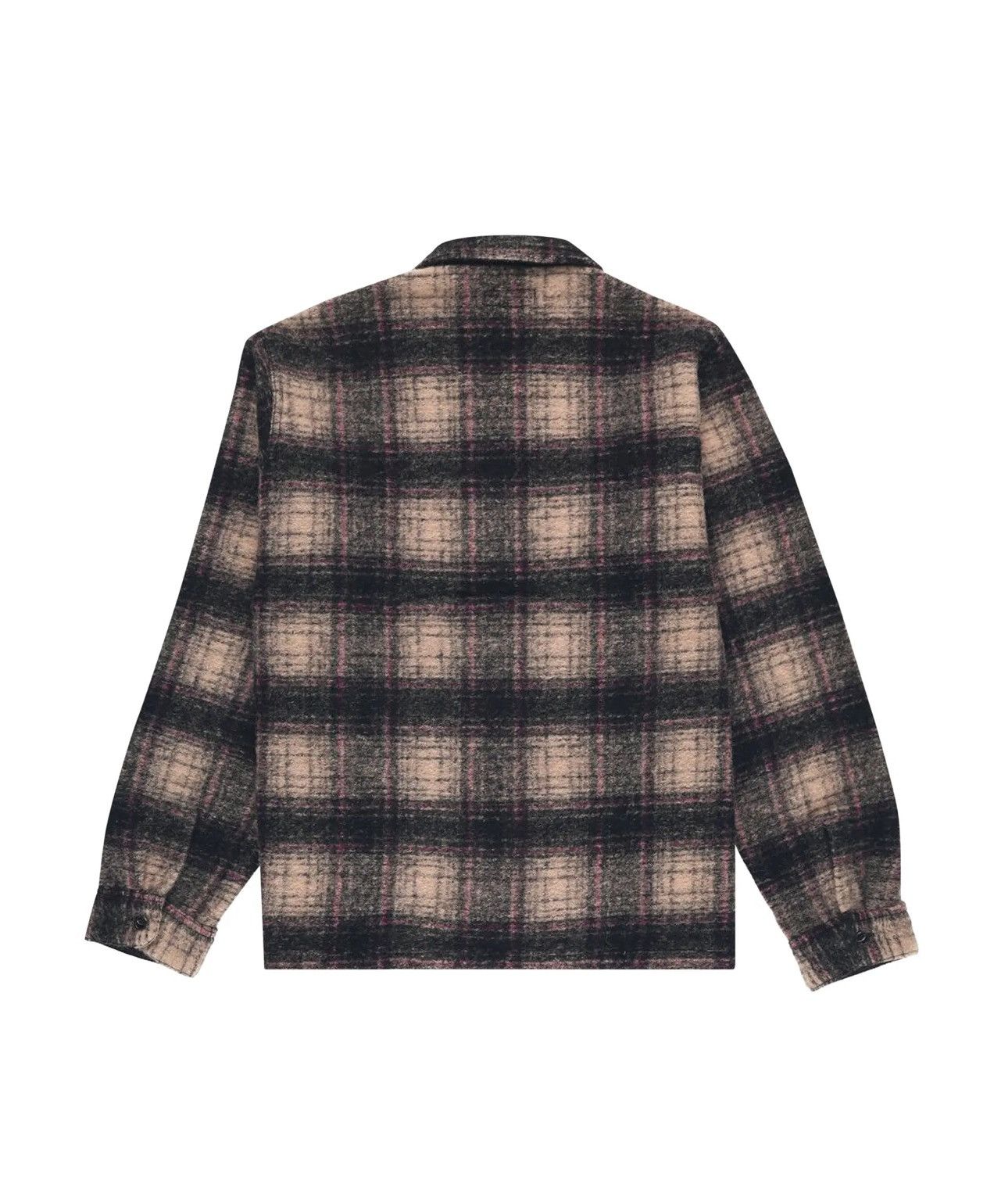 Stussy Stussy Wool Plaid Zip Shirt Jacket Lilac Size US L / EU 52-54 / 3 - 15 Thumbnail