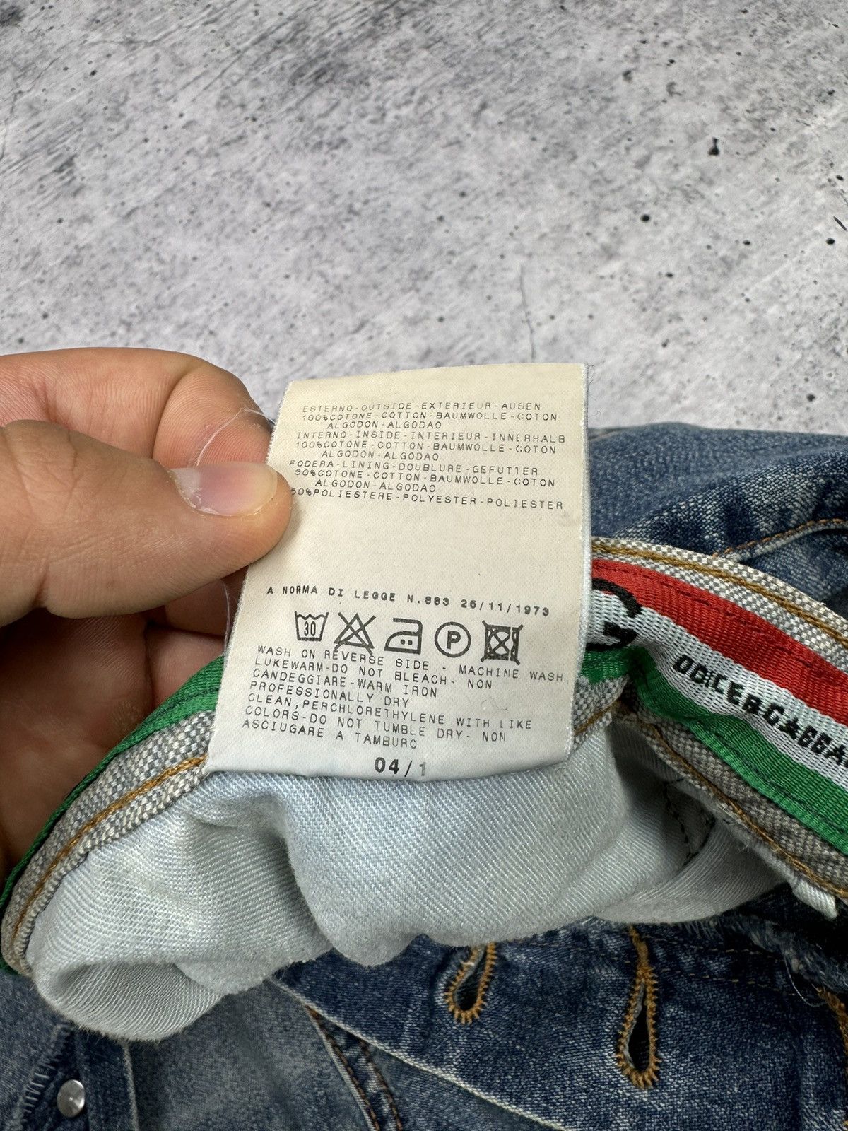Dolce & Gabbana × Vintage Vintage Dolce&Gabbana 90s Blue Stonewashed Denim Jeans Pants Size US 36 / EU 52 - 15 Thumbnail