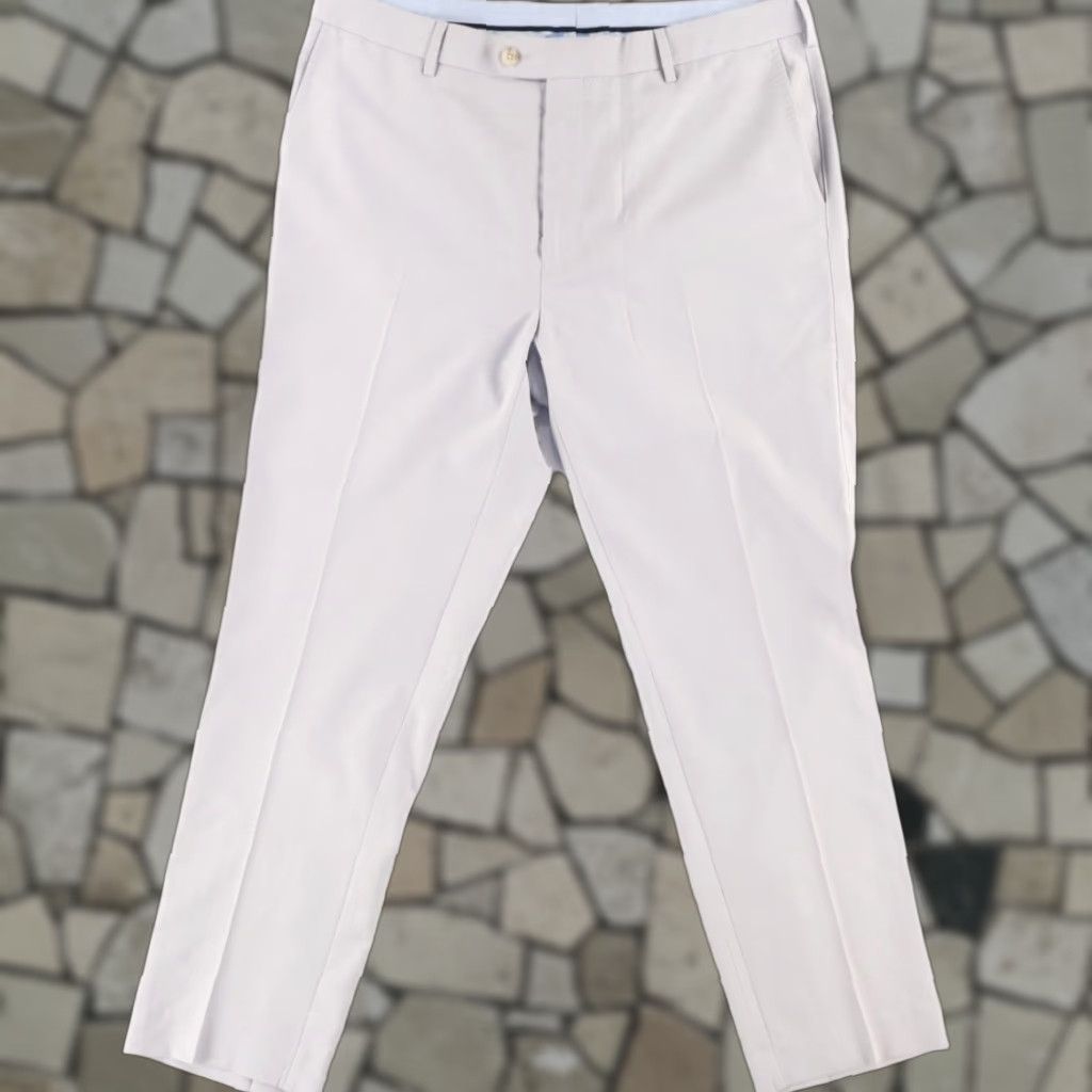 Peter Millar Peter Millar Durham High Drape Polyester Microfiber Chino Pants Gray Men's 38 Size US 38 / EU 54 - 1 Thumbnail