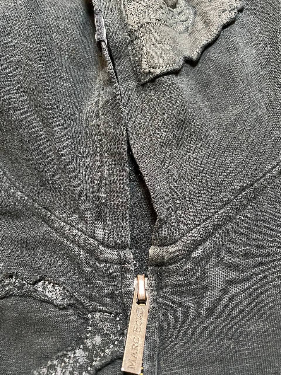 Marc Ecko Marc Ecko Patchwork Pullover Crewneck Zip Hoodie Size XL Size US XL / EU 56 / 4 - 15 Thumbnail
