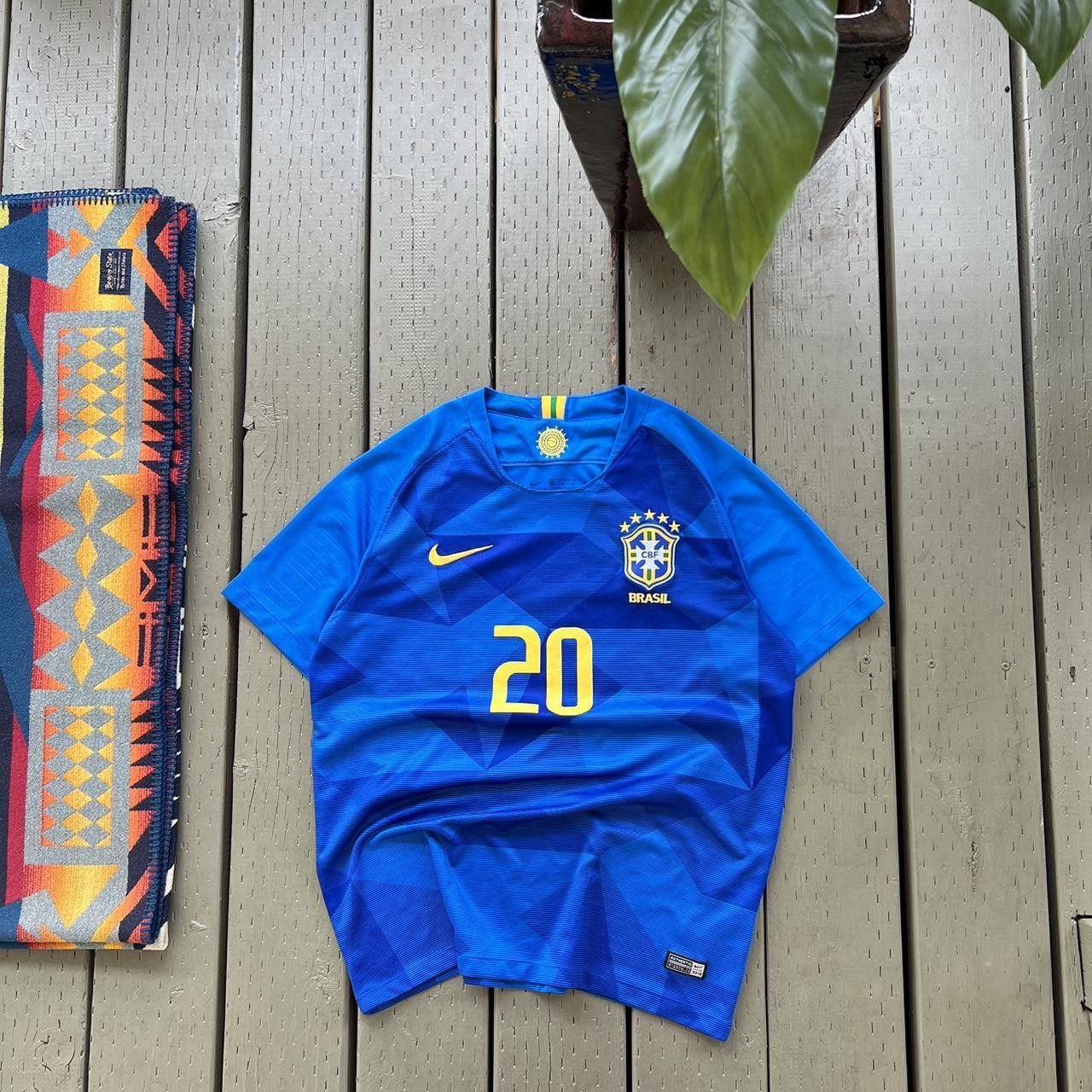 Nike × Vintage Vintage Nike Brazil soccer jersey Size US L / EU 52-54 / 3 - 2 Thumbnail