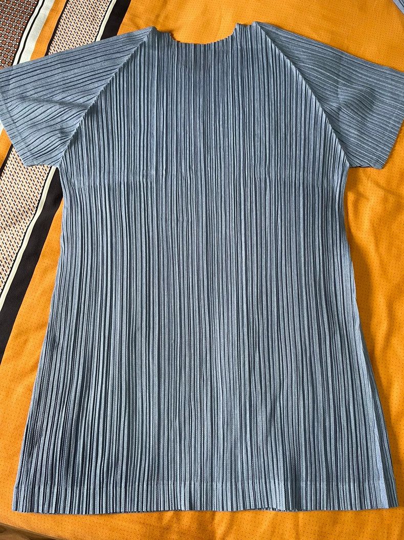 Issey Miyake Issey Miyake Haze blue short-sleeved shirt Size L / US 10 / IT 46 - 6 Thumbnail