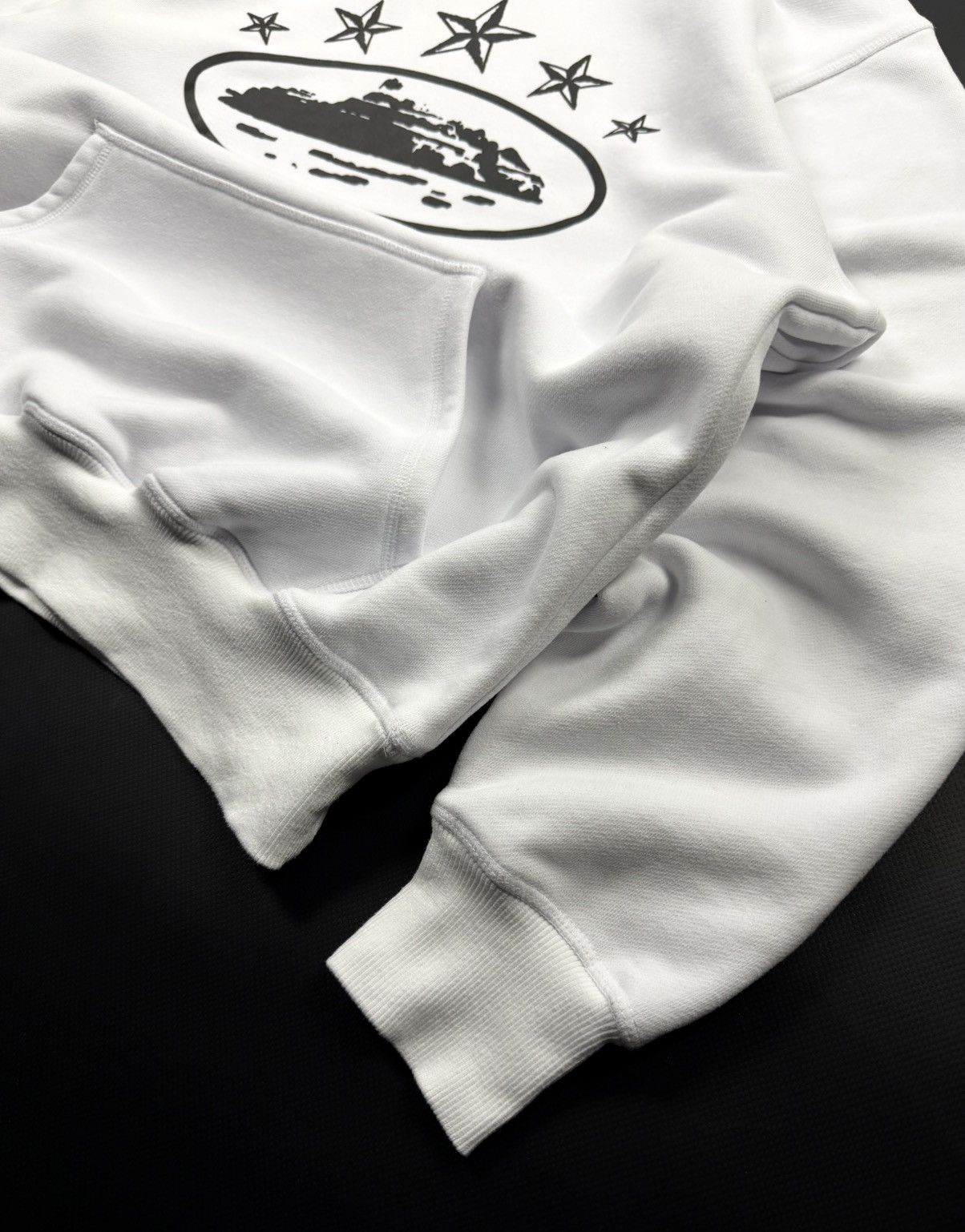 Corteiz Corteiz Alcatraz Big Logo White Heavy Cotton Hoodie STREETW Size US M / EU 48-50 / 2 - 9 Thumbnail