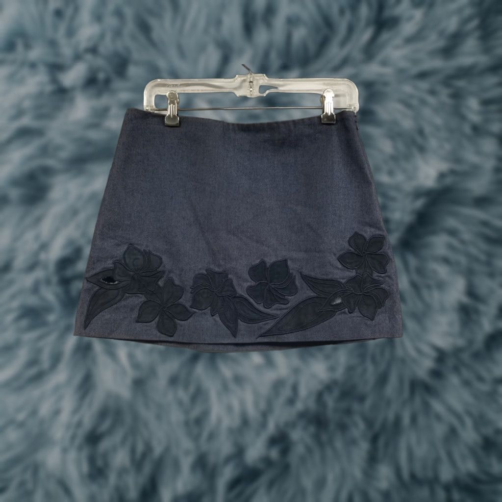 Express Express Skirt Women 7-8 Blue Denim Short Straight Pencil Slit High Rise Cotton Fabric Regular Size 28" / US 6 / IT 42 - 1 Thumbnail