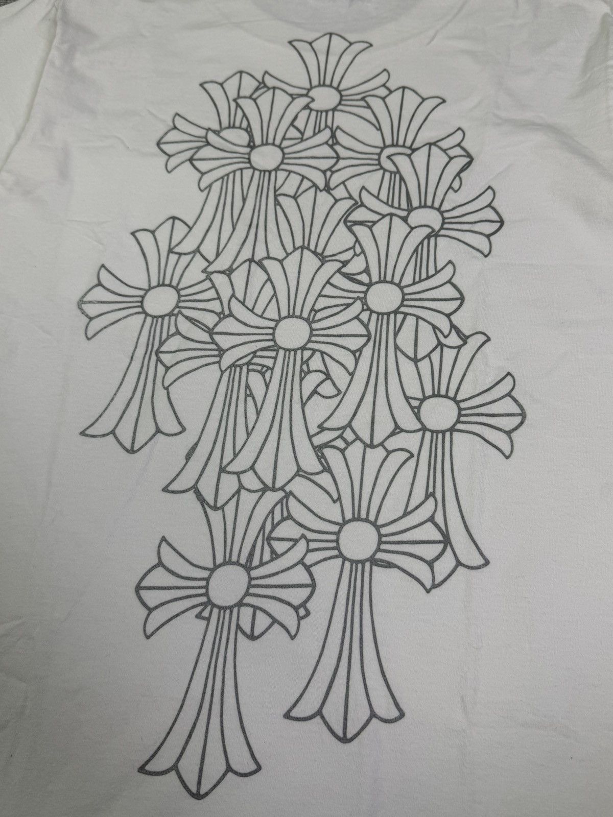 Chrome Hearts RARE! 2010s SILVER Print Cemetery Graveyard Cross Size US S / EU 44-46 / 1 - 5 Thumbnail