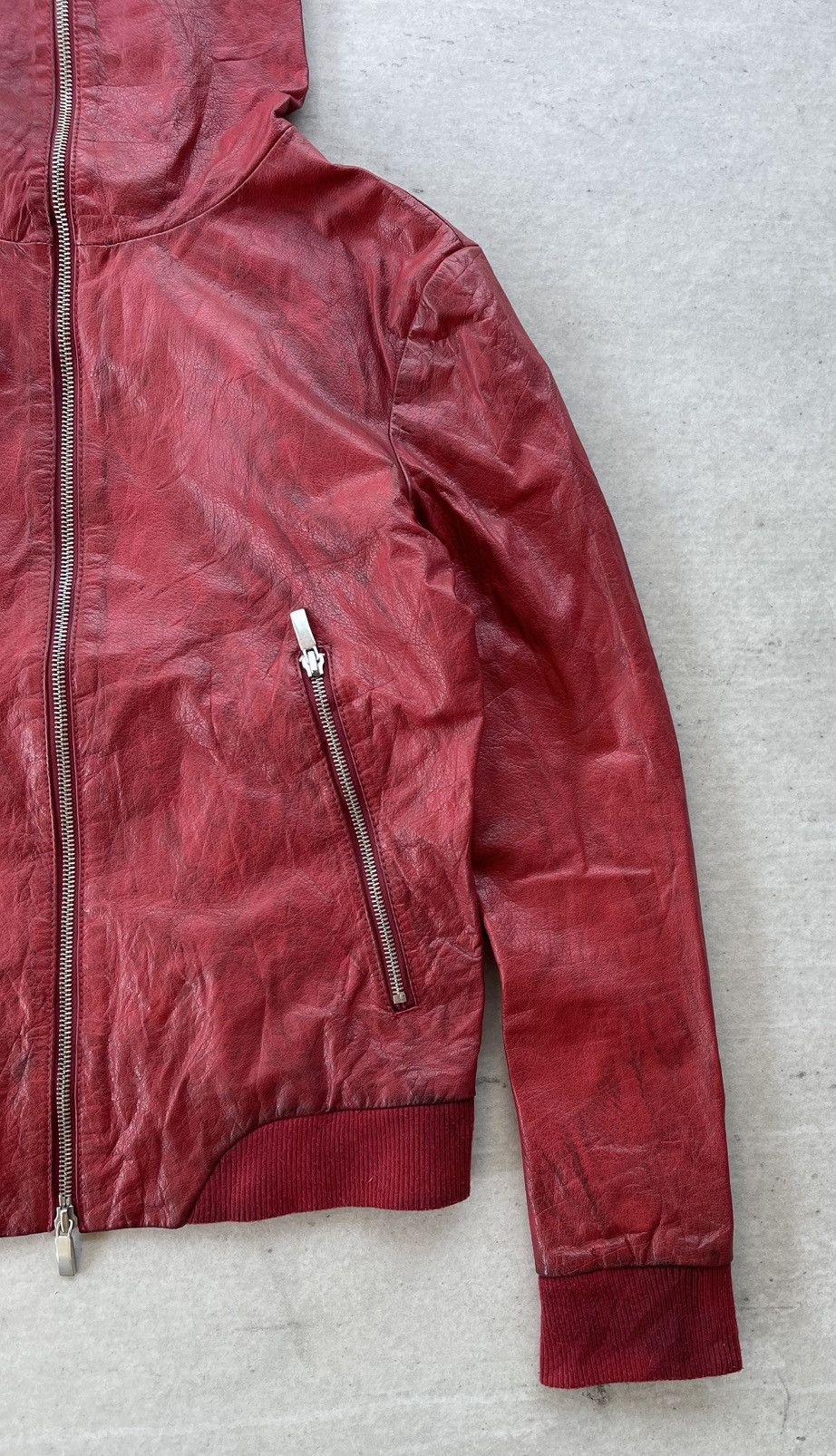 14th Addiction 🔥VINTAGE HARLEM ROUNGE FULL-ZIP BUFFALO LEATHER JACKET Size US M / EU 48-50 / 2 - 4 Thumbnail