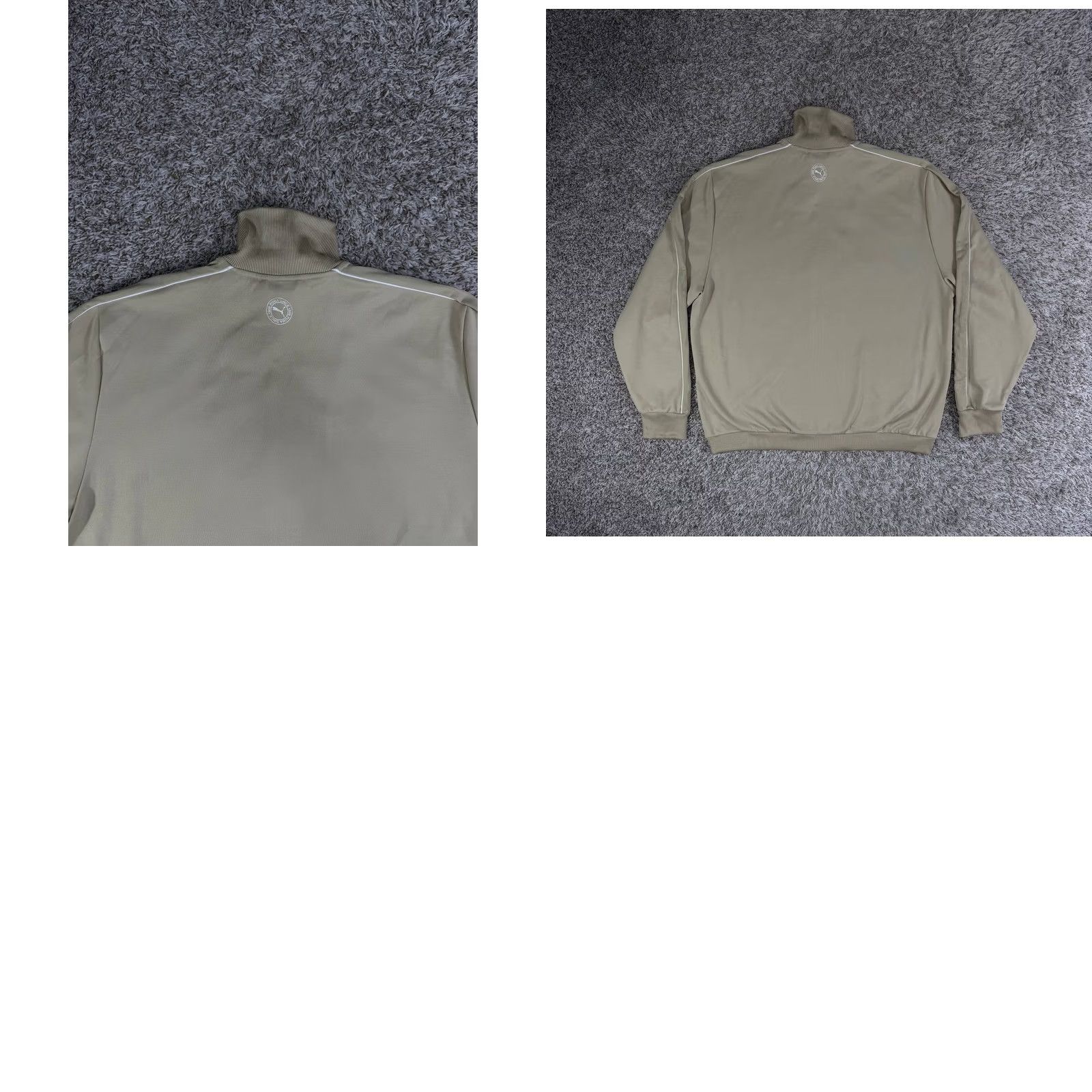 Puma VINTAGE Puma Streaming Cat Track Jacket Beige Men's XL Retro Full Zip Long Sleeve Polyamide Polyester Spring Fall Activewear Men Size XL Beige Retro Size US XL / EU 56 / 4 - 9 Thumbnail