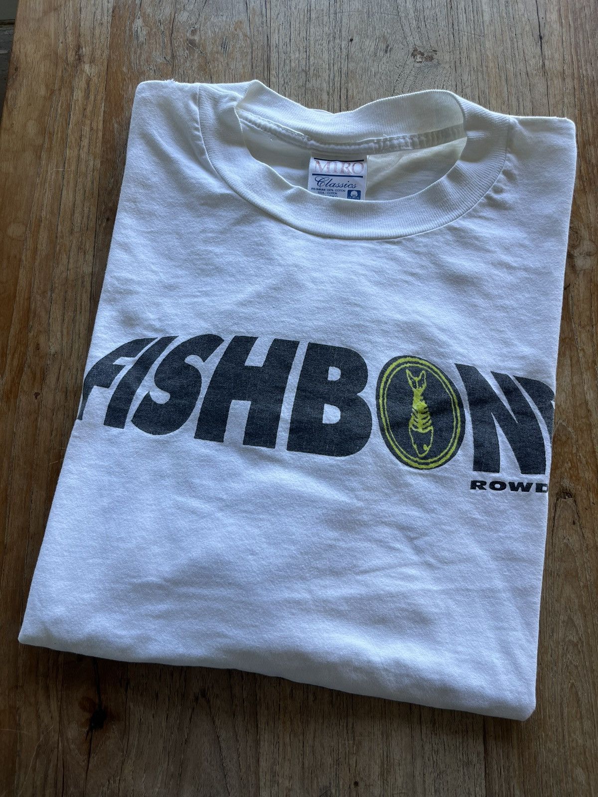 image of Tour Tee x Vintage Fishbone Rowdy Summer’96 The Warped Tour Tshirt in White, Men's (Size 2XL)