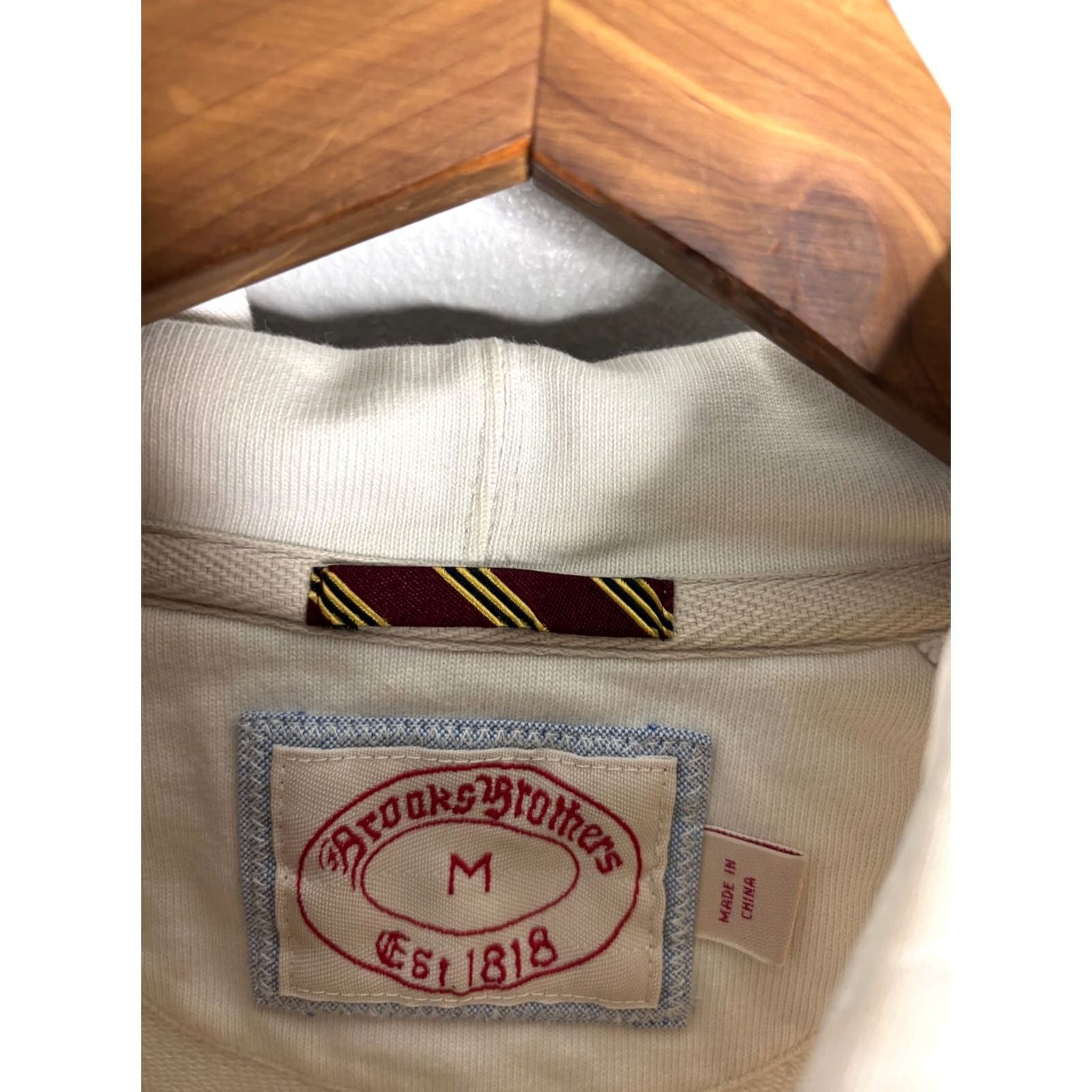 Brooks Brothers Brooks Brothers Hoodie Mens M White Logo Pullover VTG Vintage 5120 Size US M / EU 48-50 / 2 - 3 Thumbnail