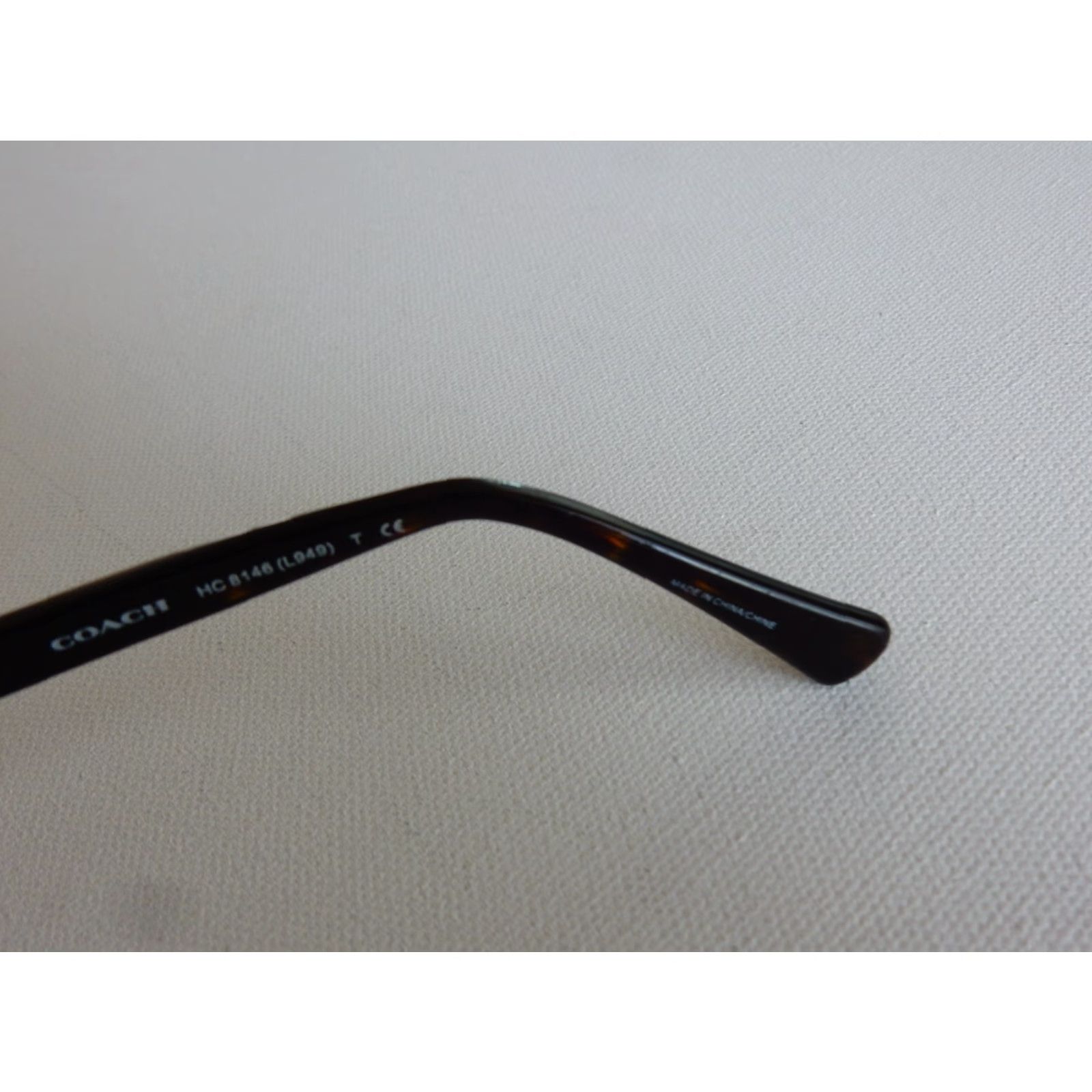 Coach VINTAGE Coach Sunglasses Frames Only Women 58mm Dark Tortoise Prescription Small Scratches Size ONE SIZE - 5 Thumbnail