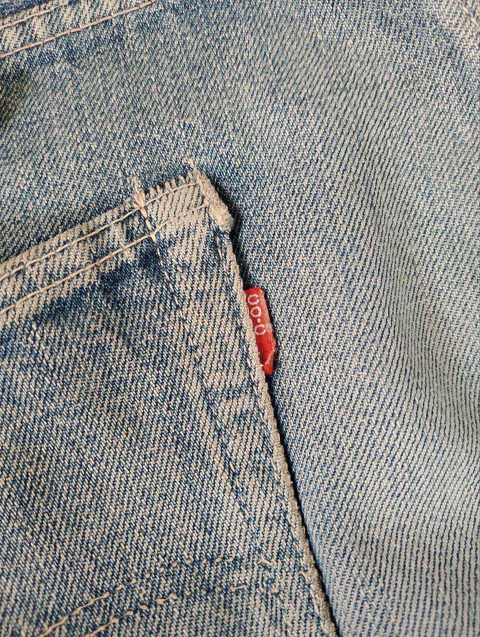If Six Was Nine Vintage BARTACK JEANS Japan Selvedge Scovill Rivet Denim Size US 31 - 13 Thumbnail