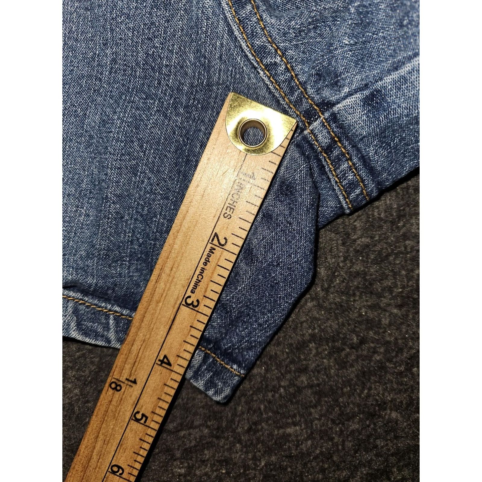 Old Navy VINTAGE Old Navy Shorts Womens 14 Blue Denim Stretch Low Waist 5 Pocket 00s Size 36" / US 14 / IT 50 - 6 Thumbnail