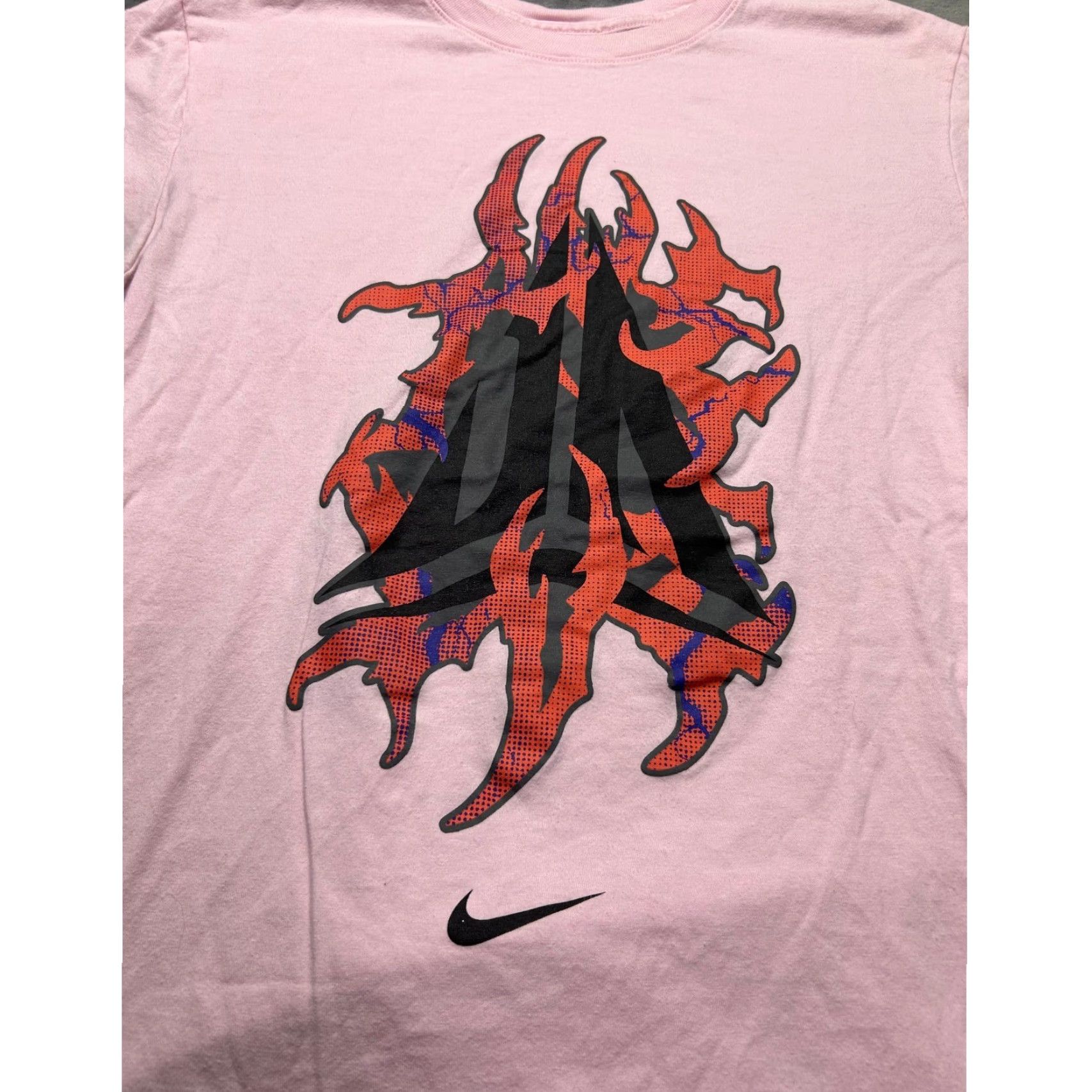 Nike Nike Mens Ja Morant Twelve Graphic T-Shirt Pink Short Sleeve Crew Neck Large Size US L / EU 52-54 / 3 - 4 Thumbnail