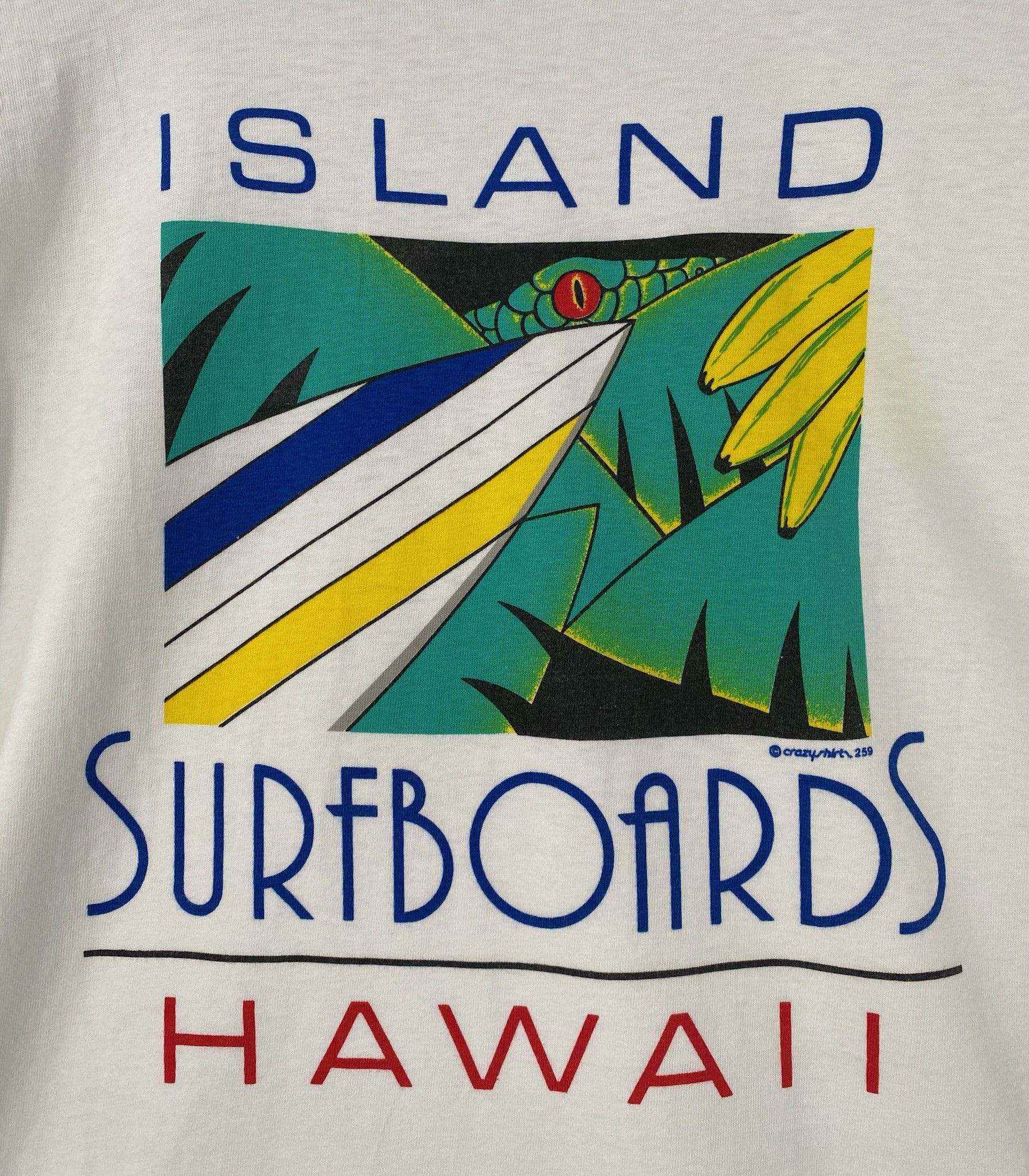 Vintage 90’s Island Surfboards Hawaii Single Stitch T-Shirt Large Size US L / EU 52-54 / 3 - 7 Thumbnail