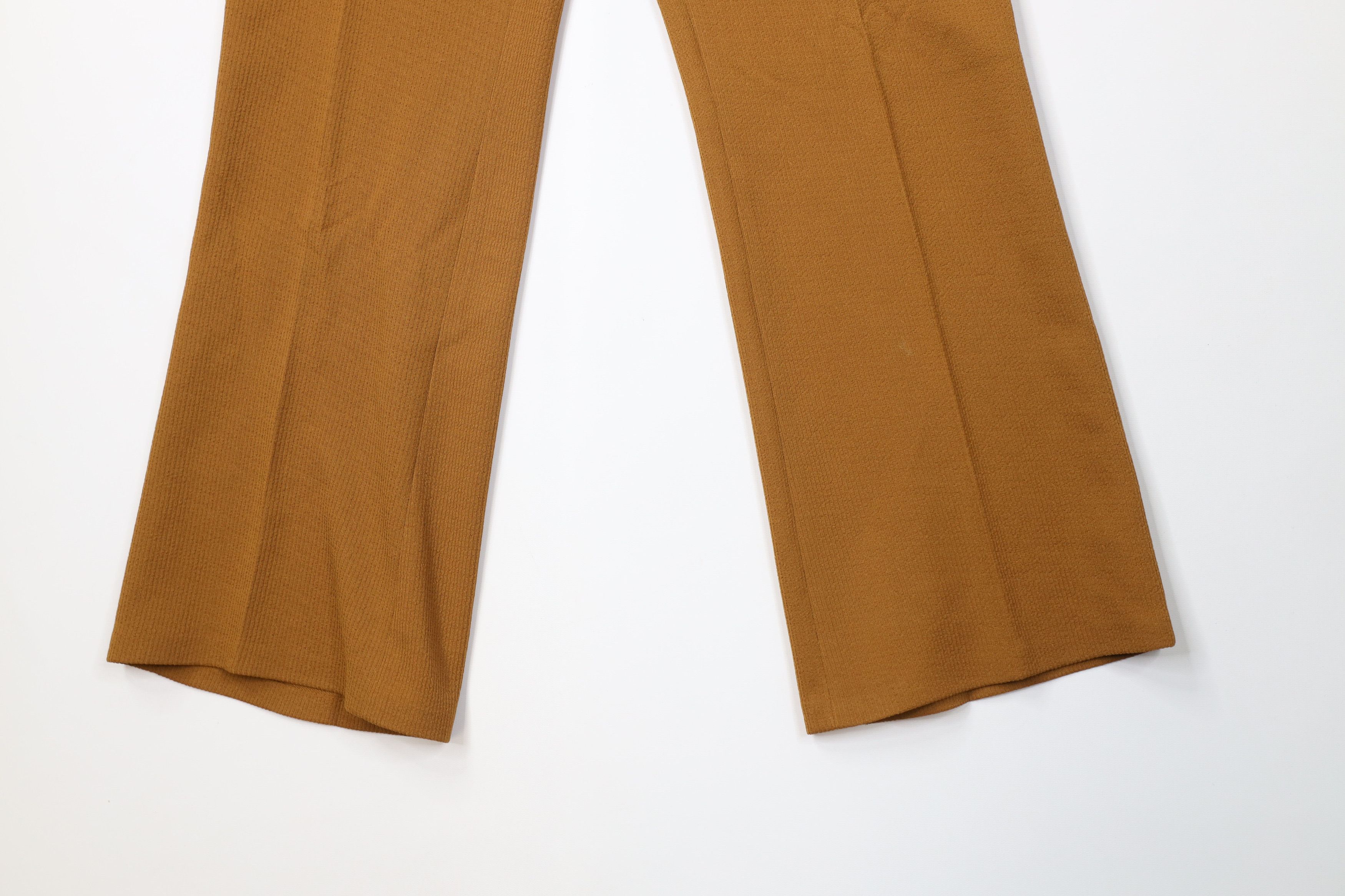 Vintage Vintage 70s Streetwear Ribbed Double Knit Bell Bottoms Pants Size US 34 / EU 50 - 4 Thumbnail