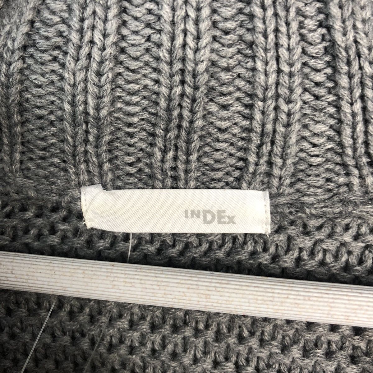 Homespun Knitwear × Index Index Grey Cardigan Knitwear #A903 Size US M / EU 48-50 / 2 - 10 Thumbnail