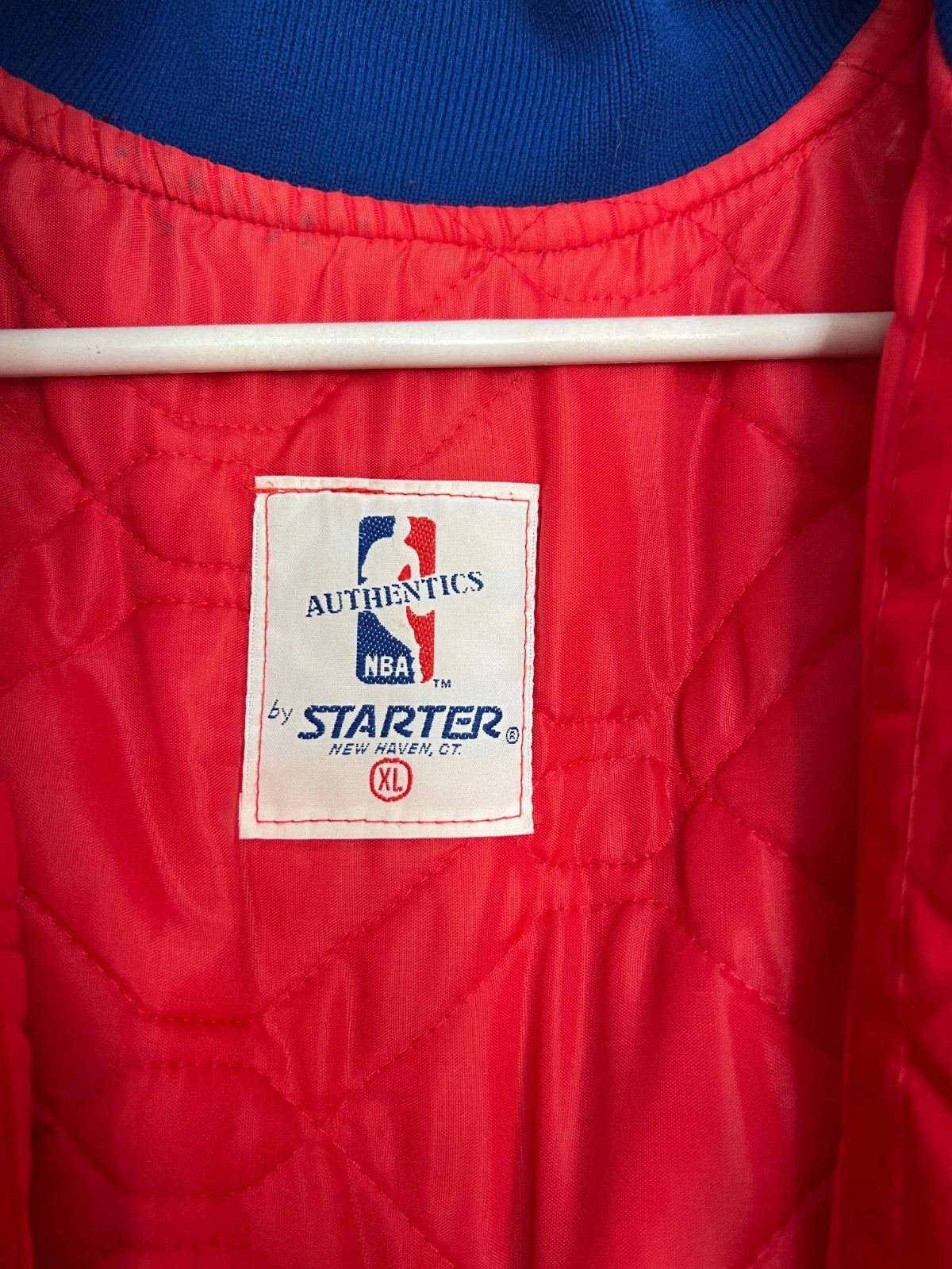Starter Vintage Starter Philadelphia 76ers Bomber Jacket NBA Sixers Size US XL / EU 56 / 4 - 3 Thumbnail